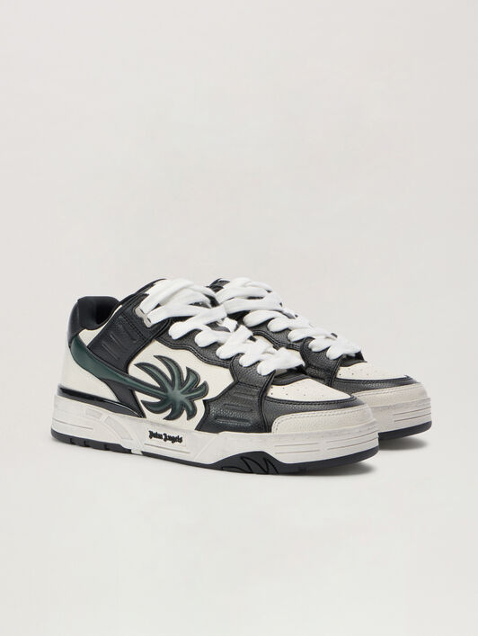 PALM ANGELS Venice Worn Out Sneakers WHITE - SAGE PMIA101F25LEA001