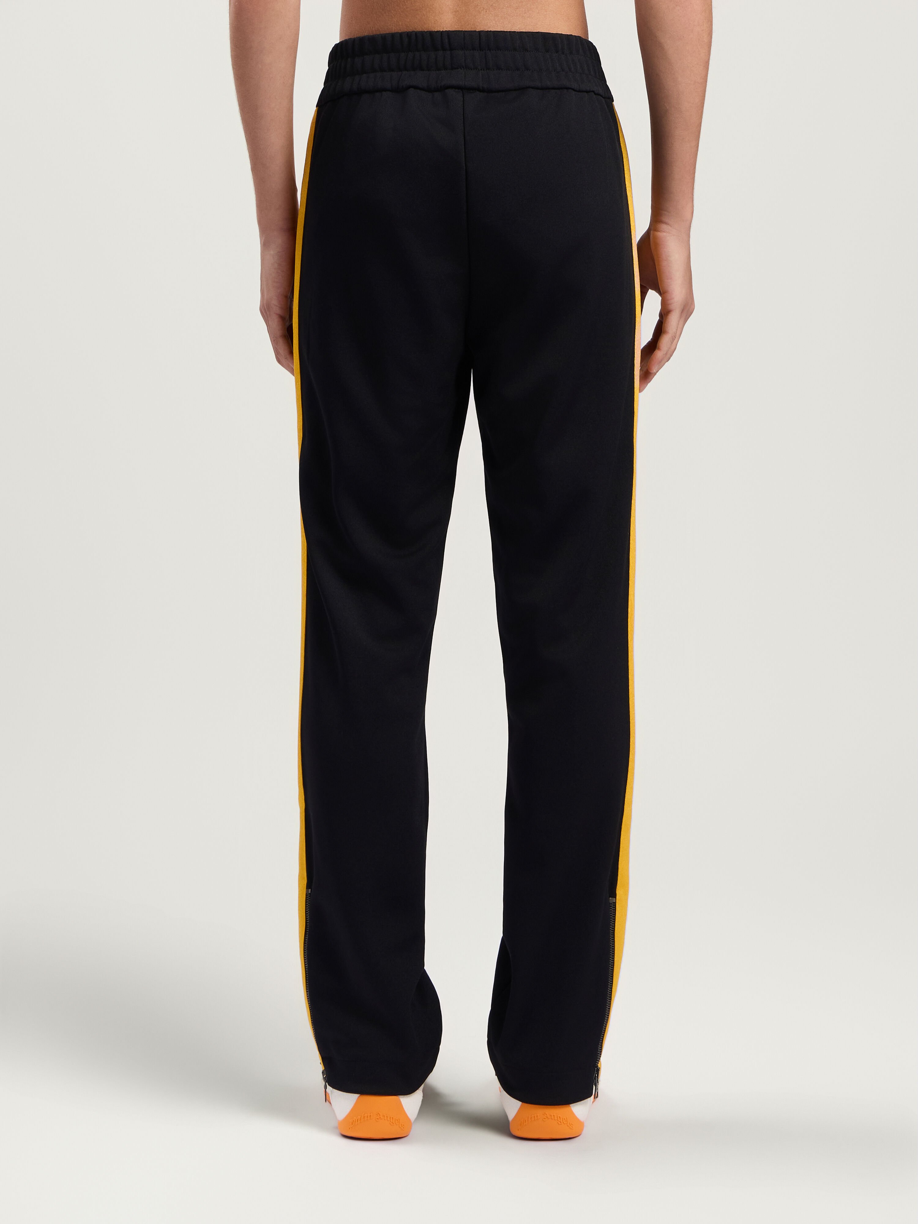 PALM ANGELS Classic Logo Track Pants BLACK - YELLOW PMCJ020F25FAB001