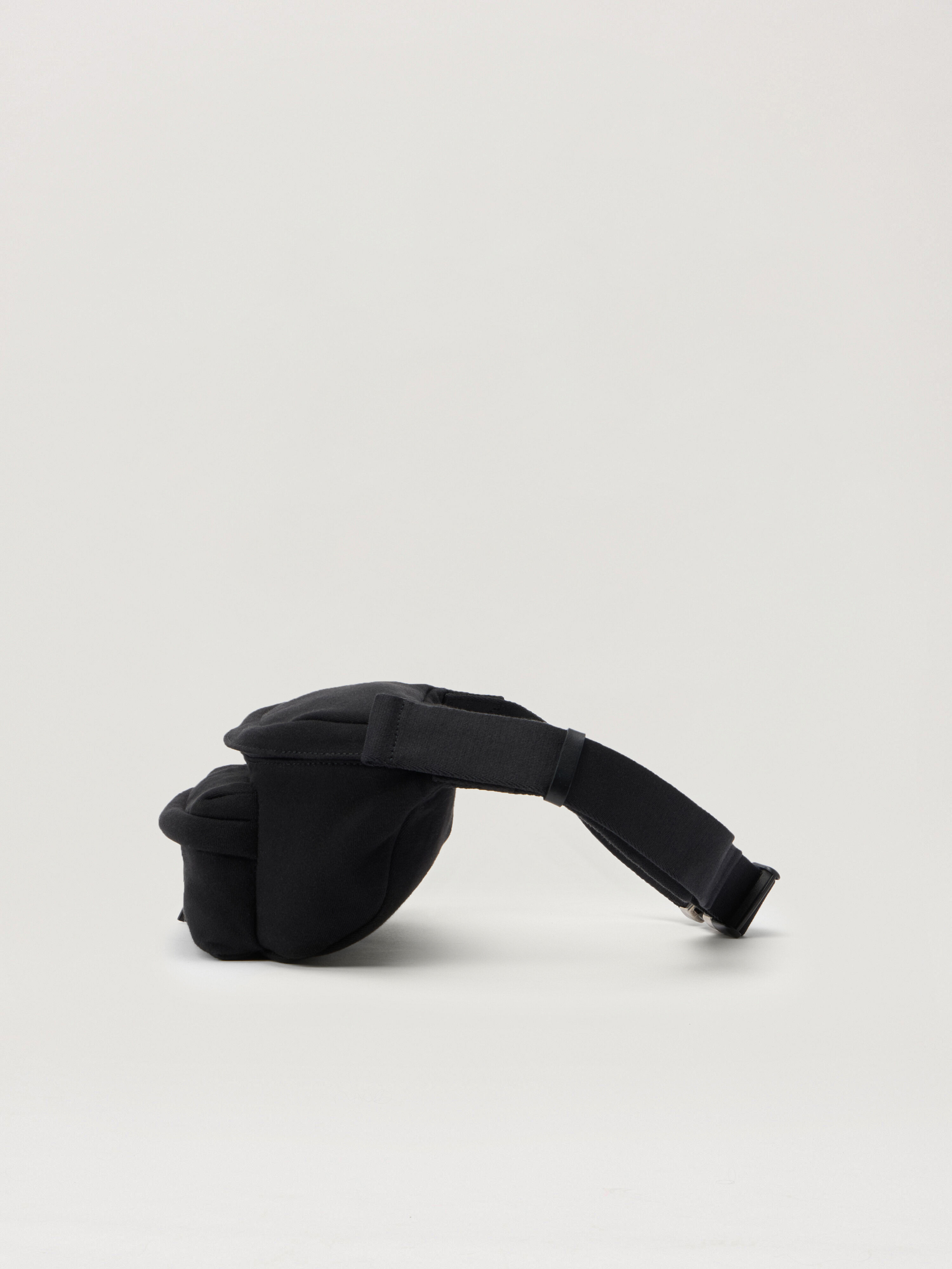 PALM ANGELS Classic Logo Fanny Pack BLACK - OFF WHITE PMNO009F25FLE001