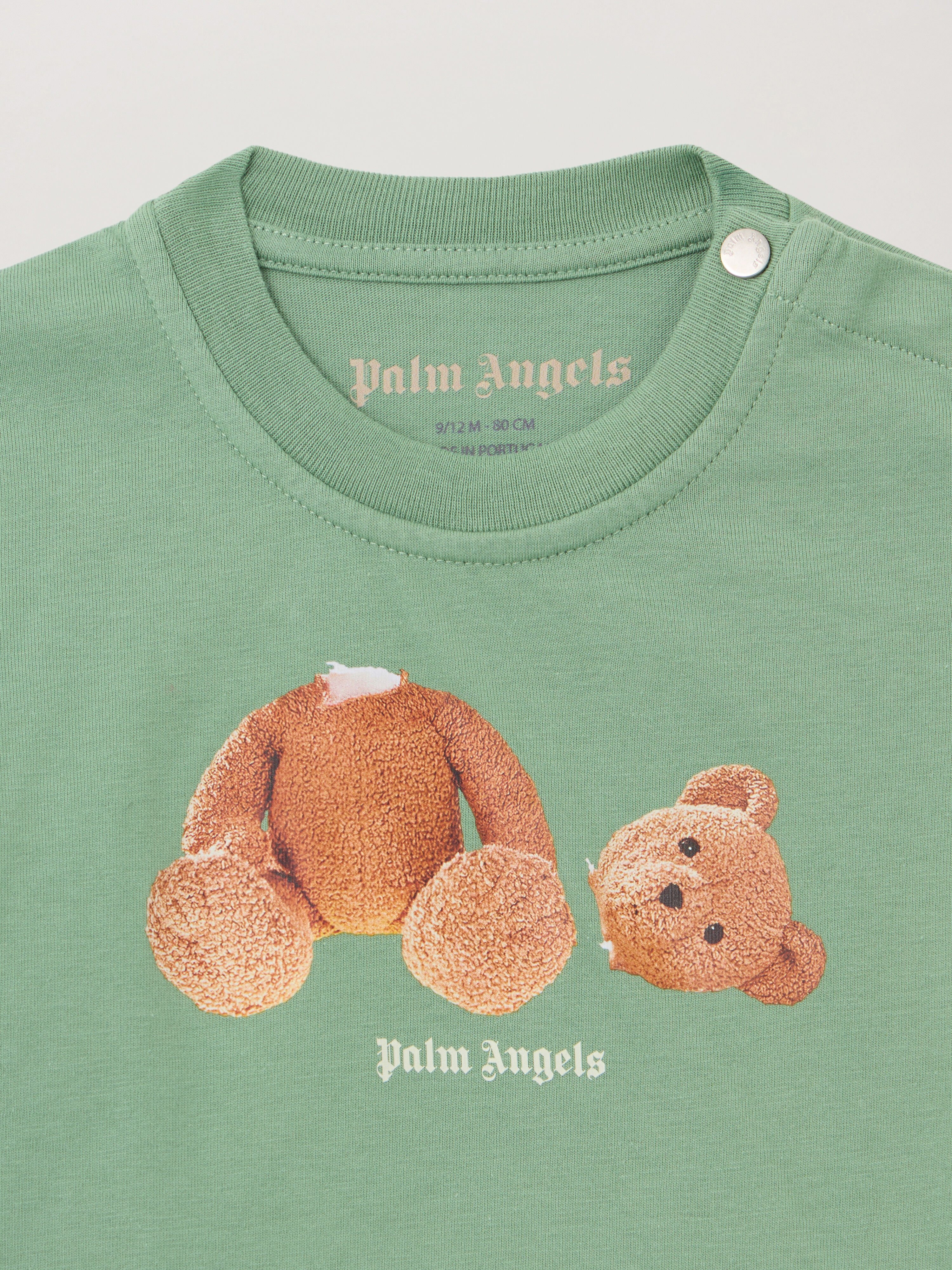 PALM ANGELS Bear Tripack T-Shirt DUSTY BLUE BROWN PB2X01AF25JER001