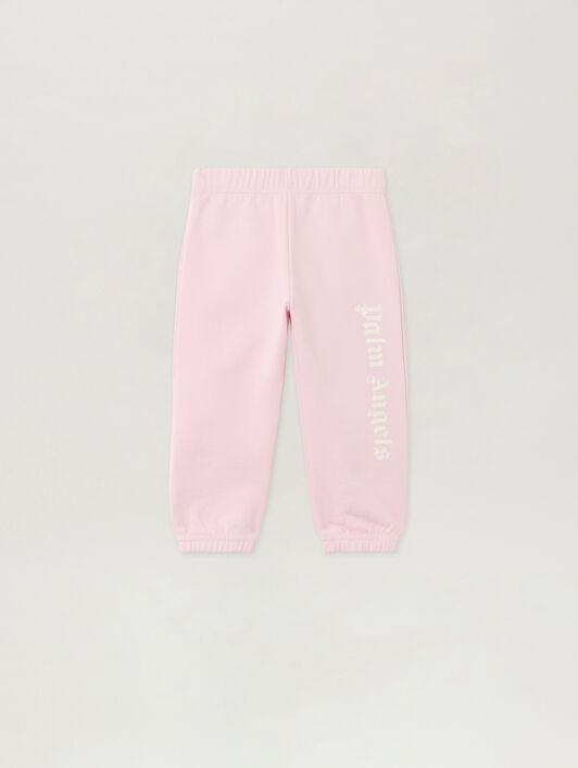 PALM ANGELS Overlogo Sweatpants SOFT PINK - OFF WHITE PGXD002F25FLE001