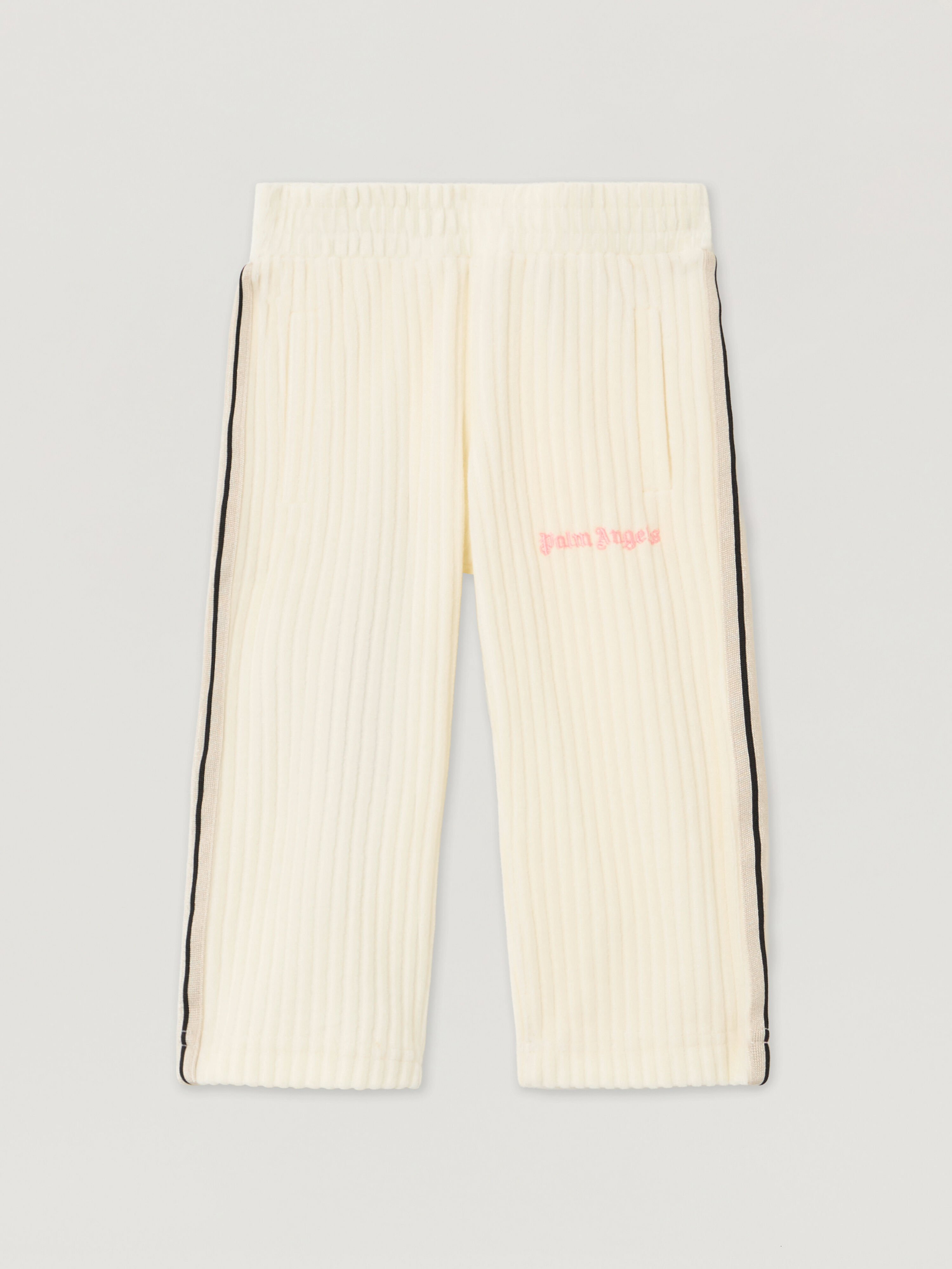 Corduroy Stripe Track Pants PALM ANGELS Corduroy Stripe Track Pants OFF WHITE - SOFT PINK PG4X001F25FLE001