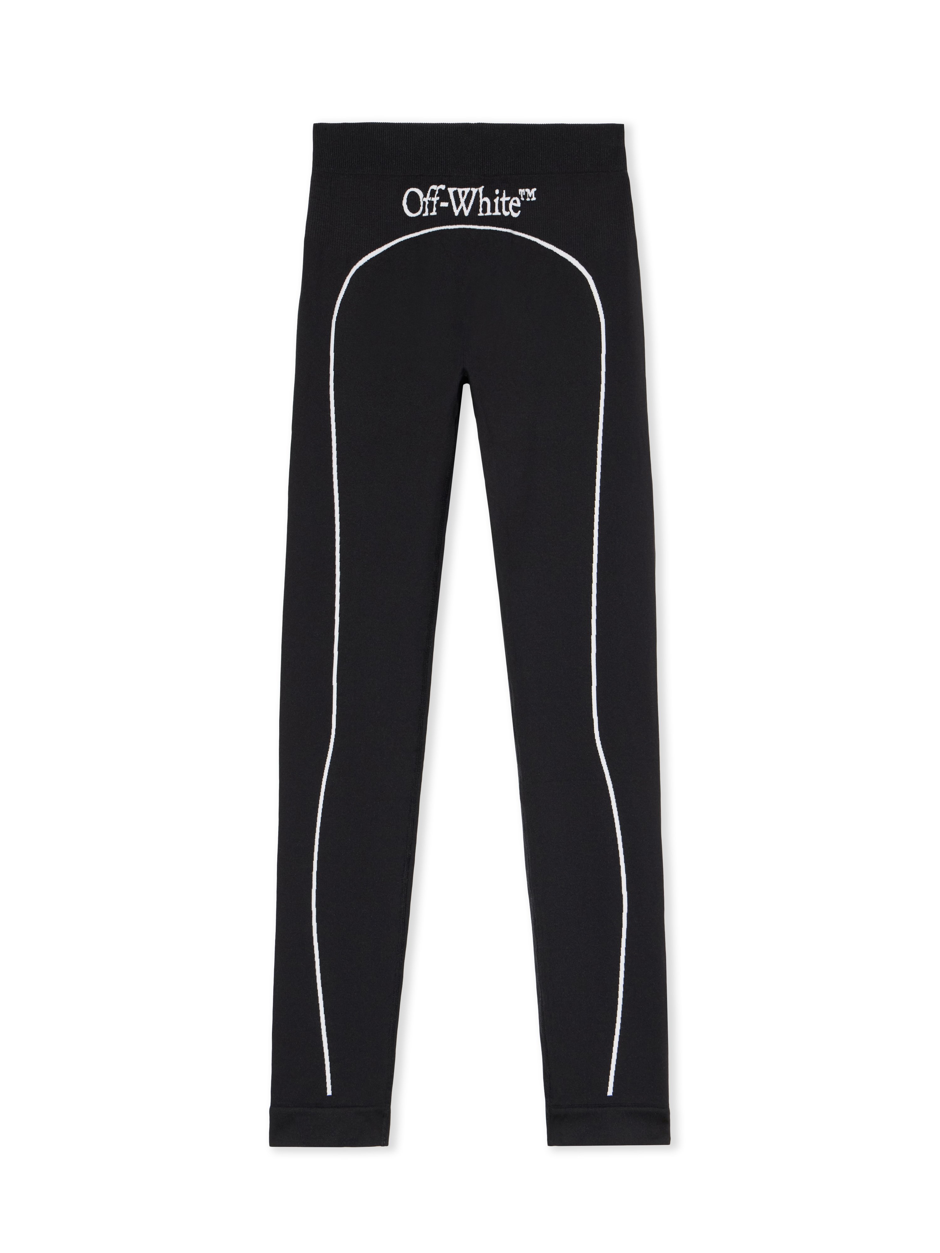 Off-white Off Stamp Seamless Leggings In Black