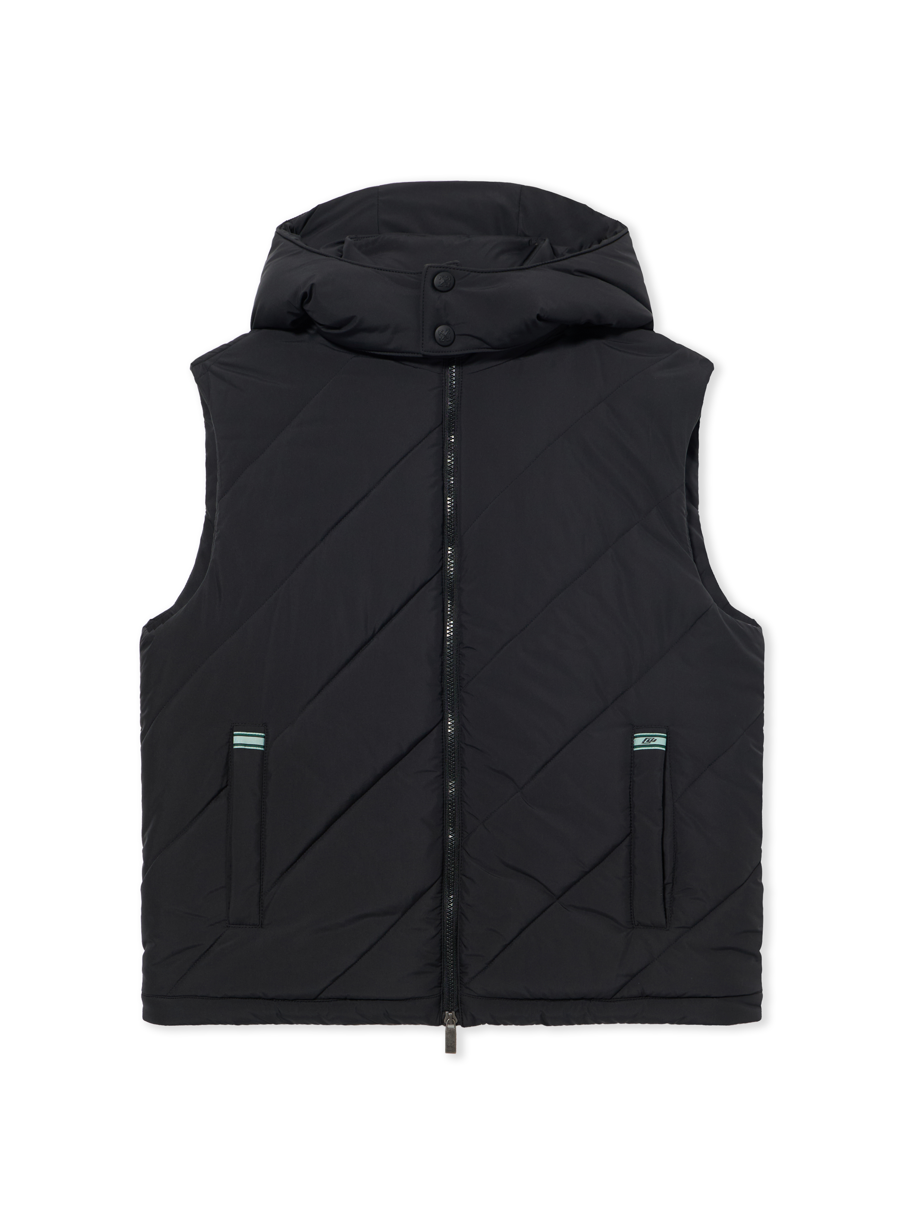 Off White Uomo Nero Gilet Imbottito A Trapunta Diagonale Arrow - Capispalla 46