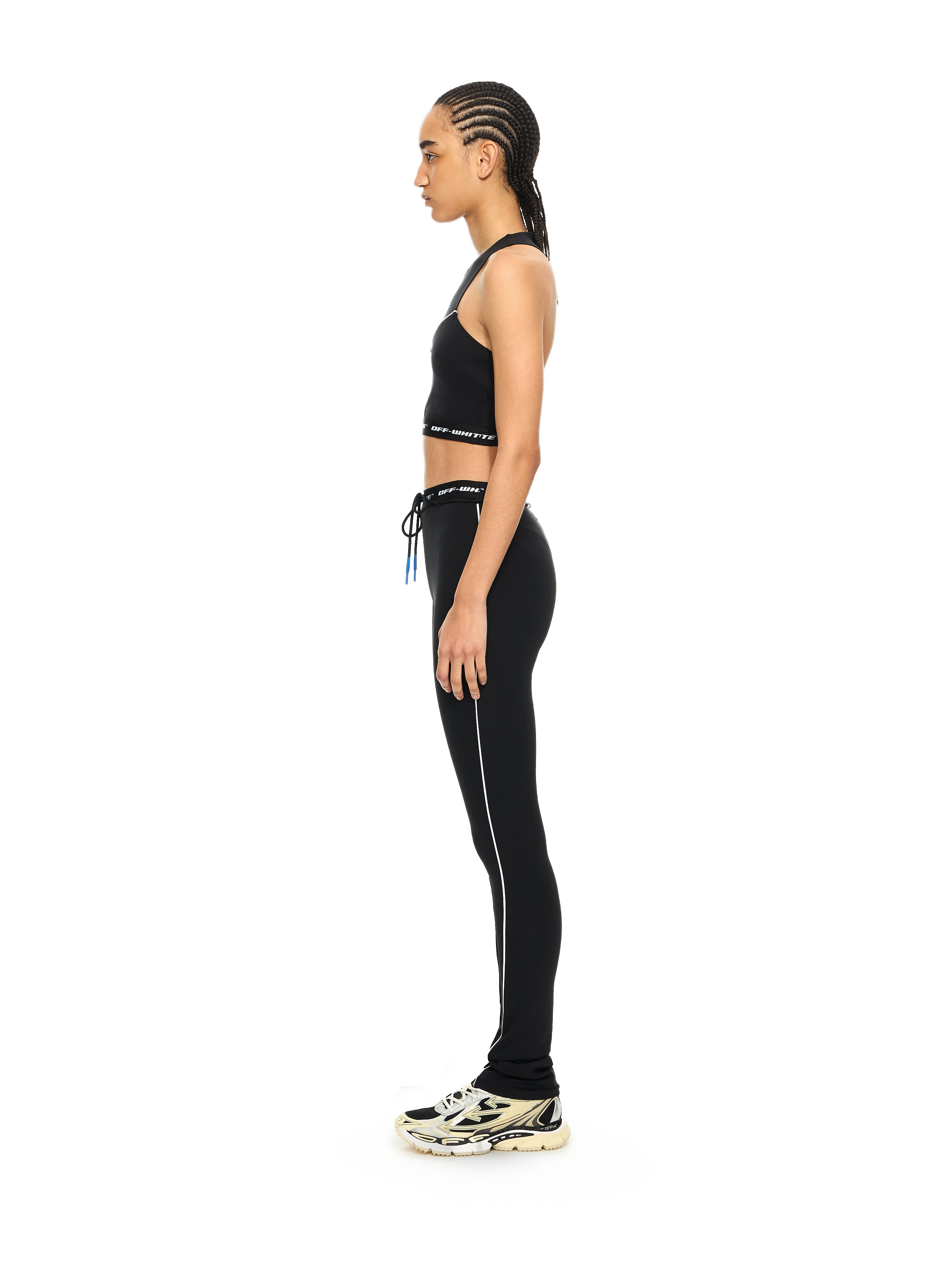  Off White Logoband Crop Top - Female Tops Black-white L 