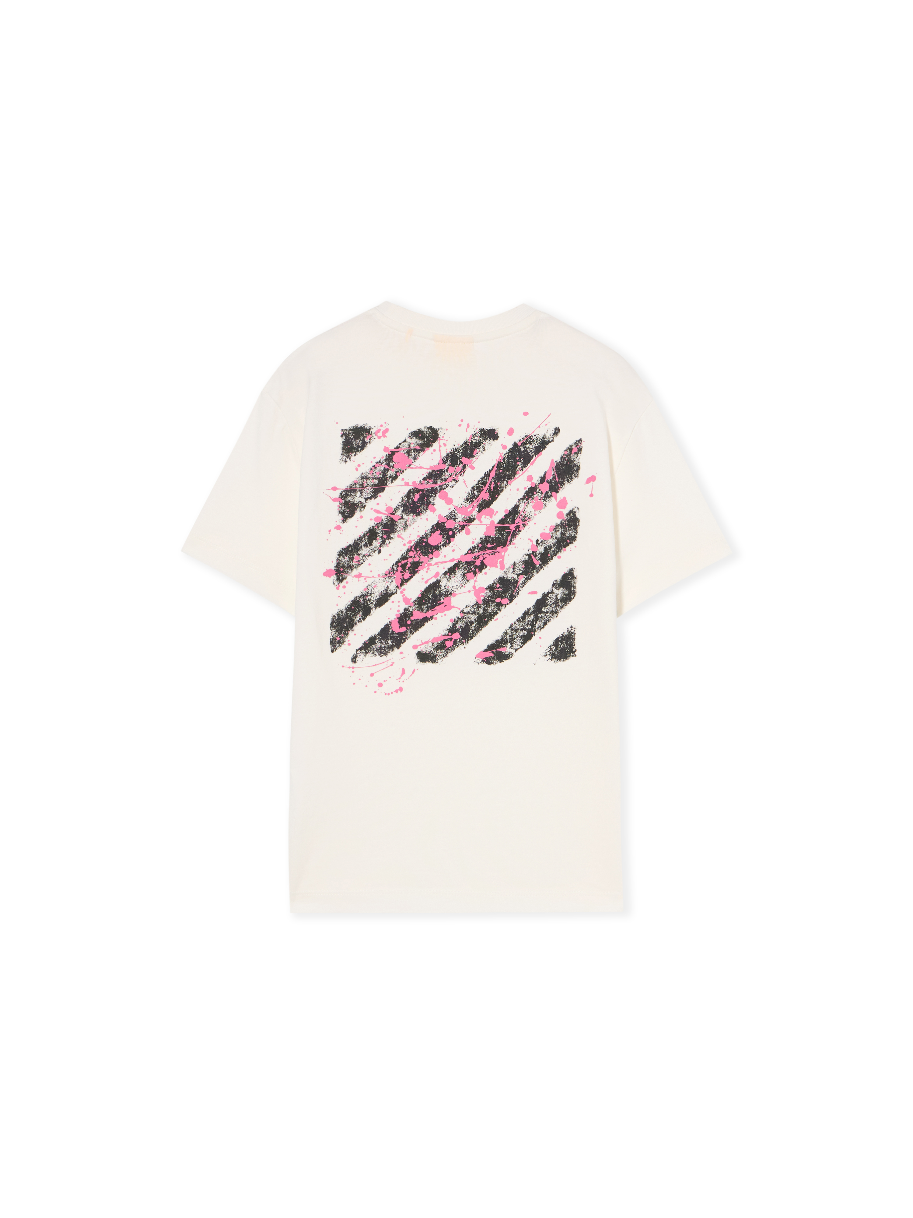 Off-white Diagonal Splat T-shirt In Neutral