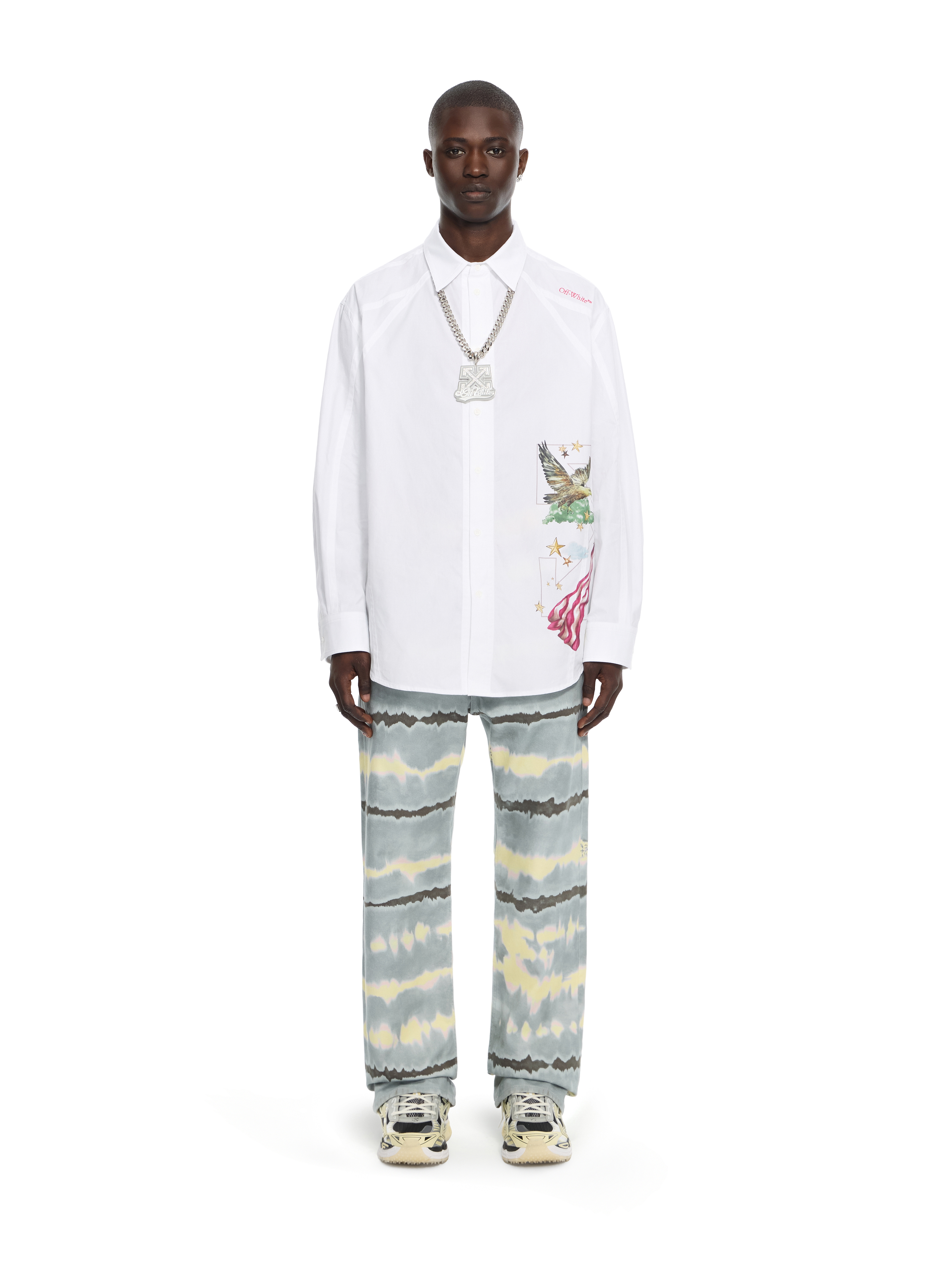  Off White Dream Arrow Poplin Overshirt - Male Hemden White 44 