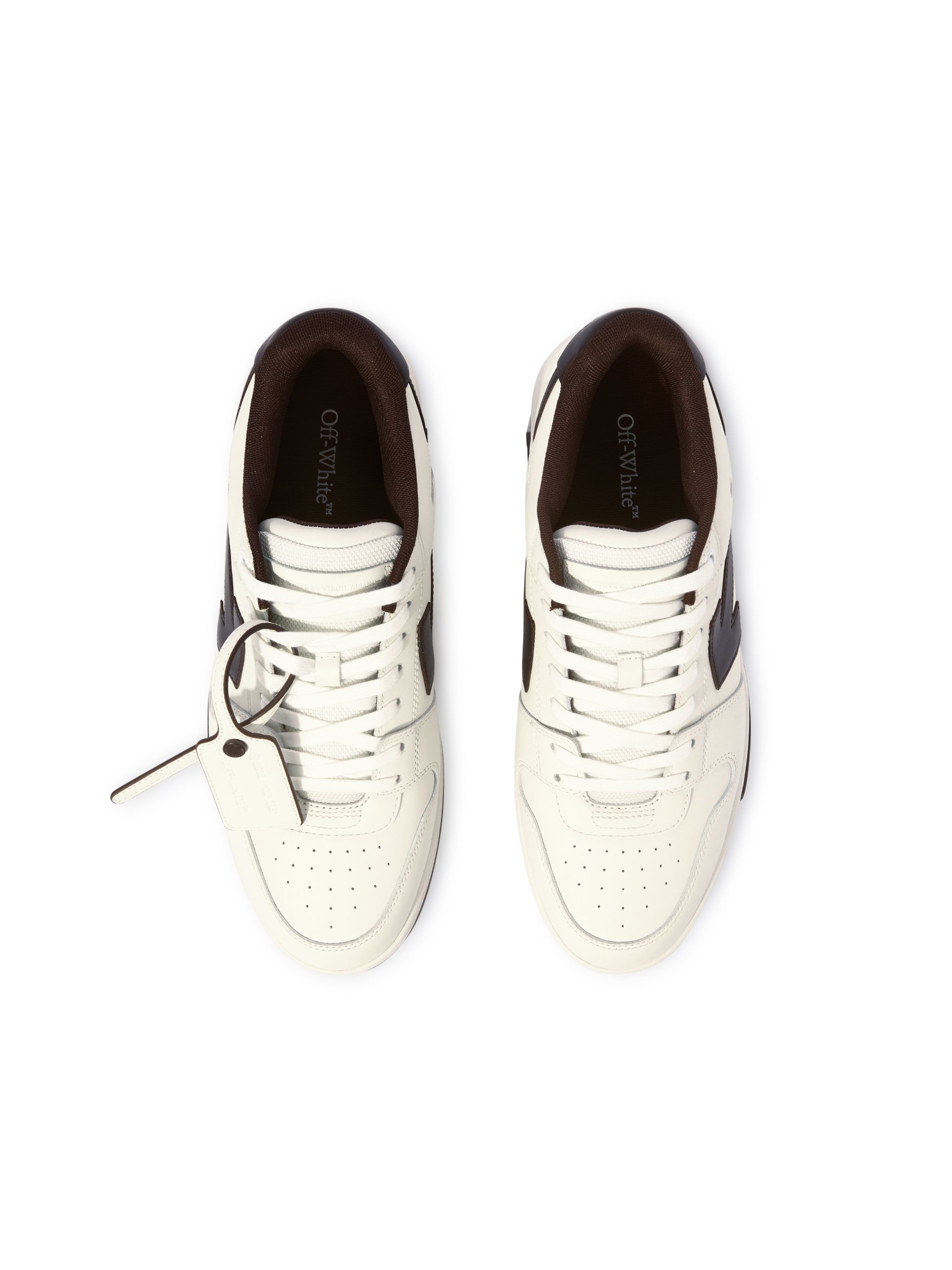 Off-white Out Of Office Arrow-logo Leather Sneakers In Multi
