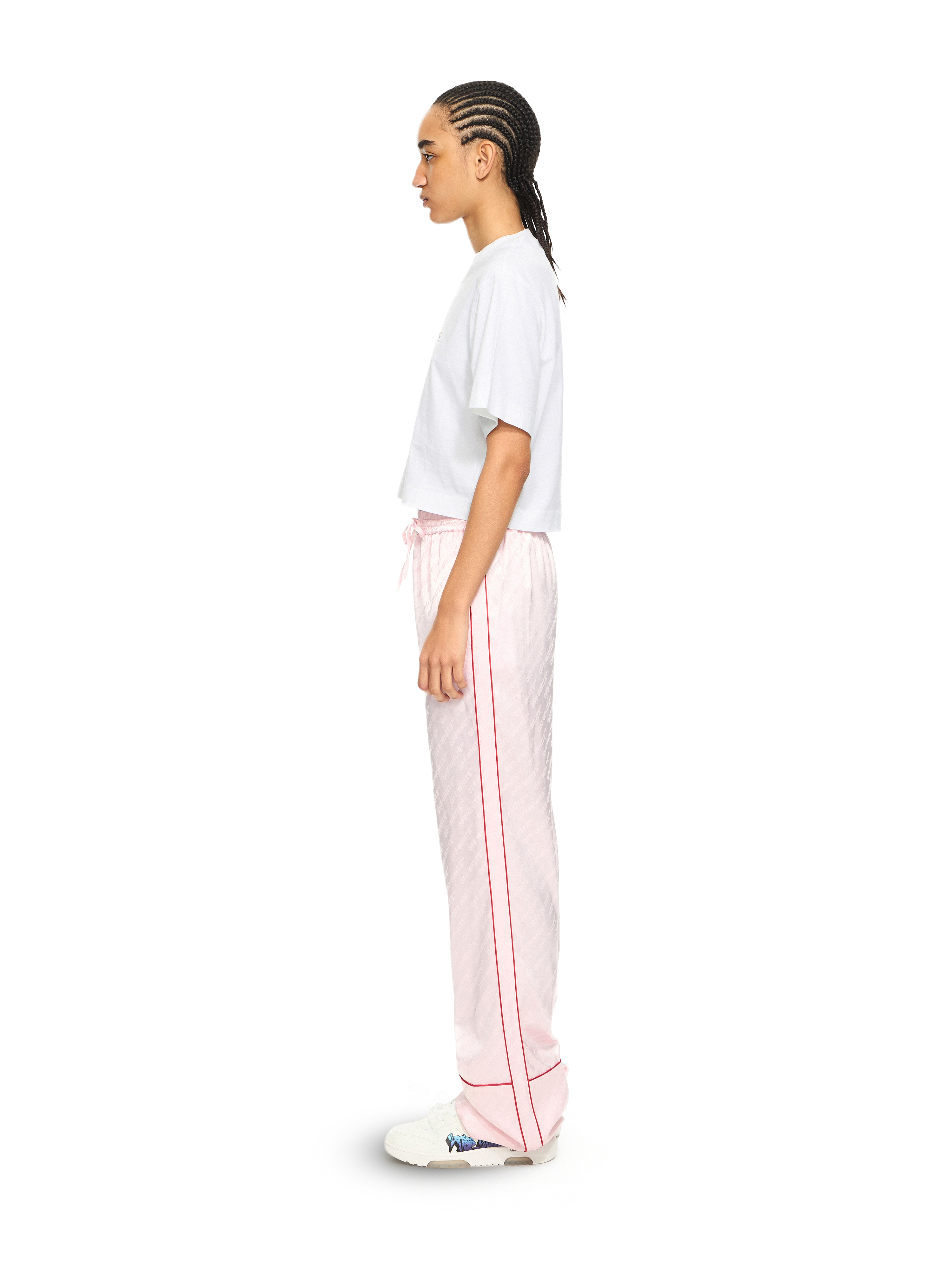 Off-white White Bookish Glowing Flower Cotton T-shirt