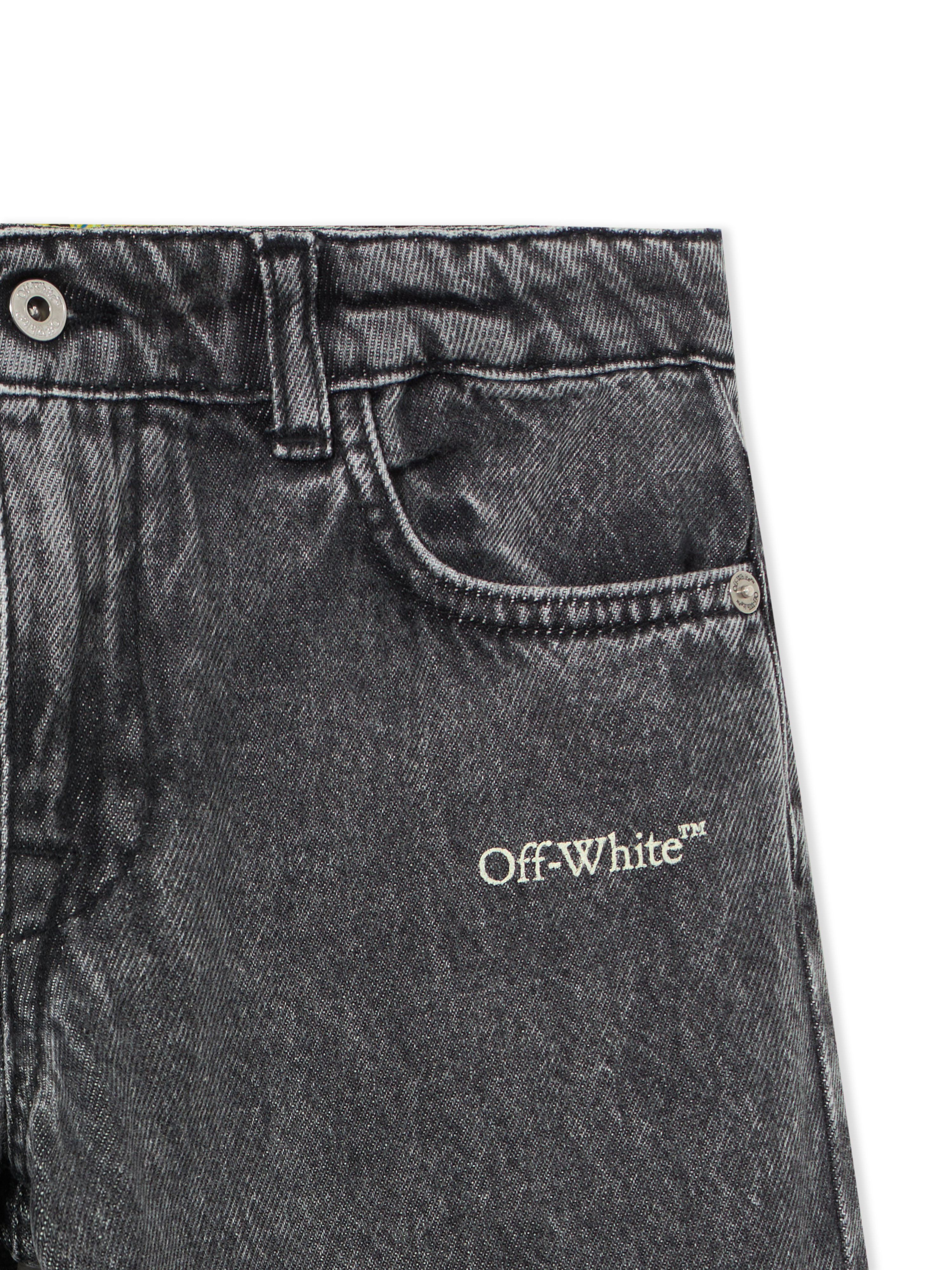  Off White Bookish Diagonal Jeans - Kids Jungen Kleidung Medium Grey 4 