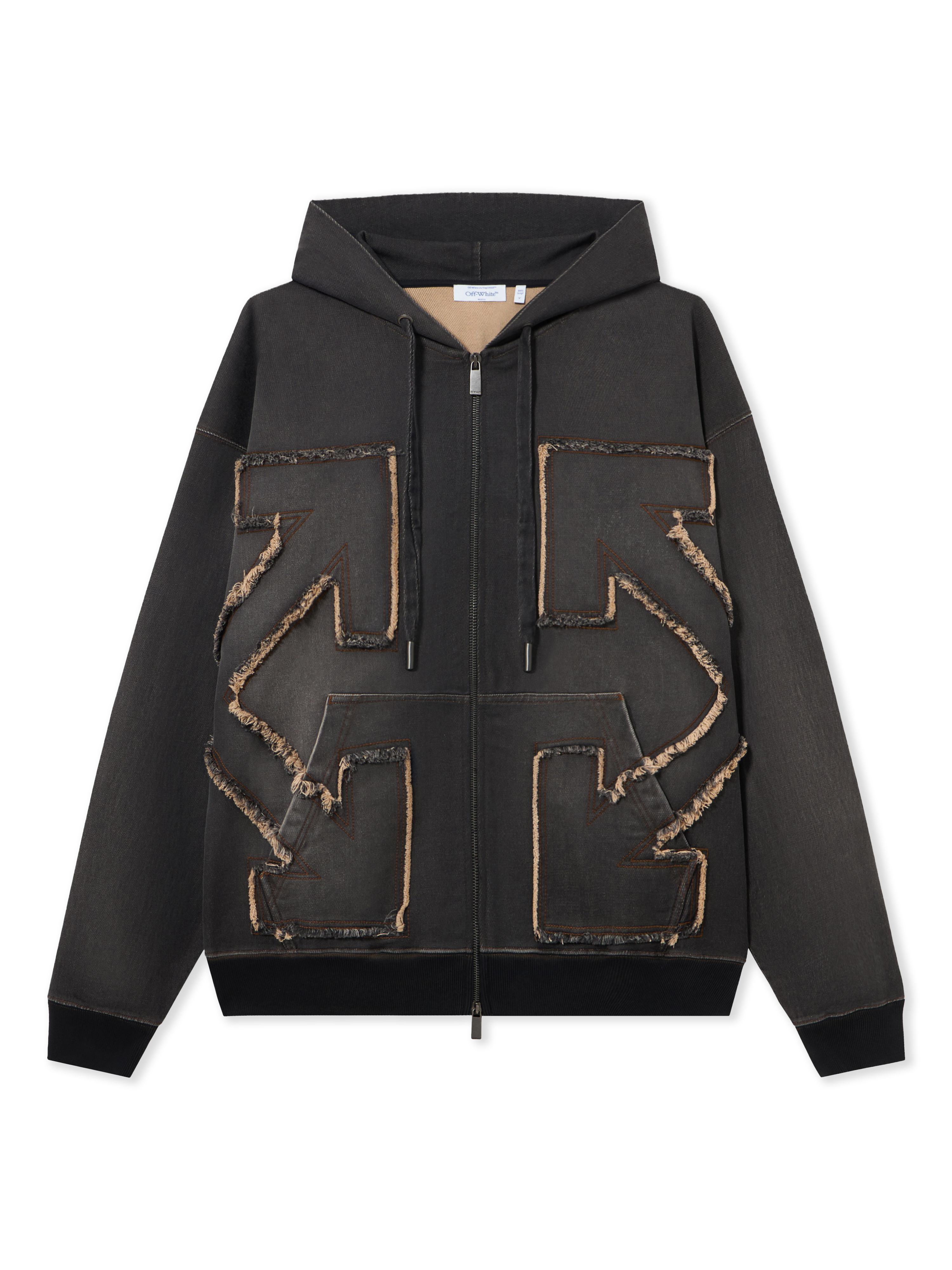 Off-White Distress Arr Skate Zip Hoodie