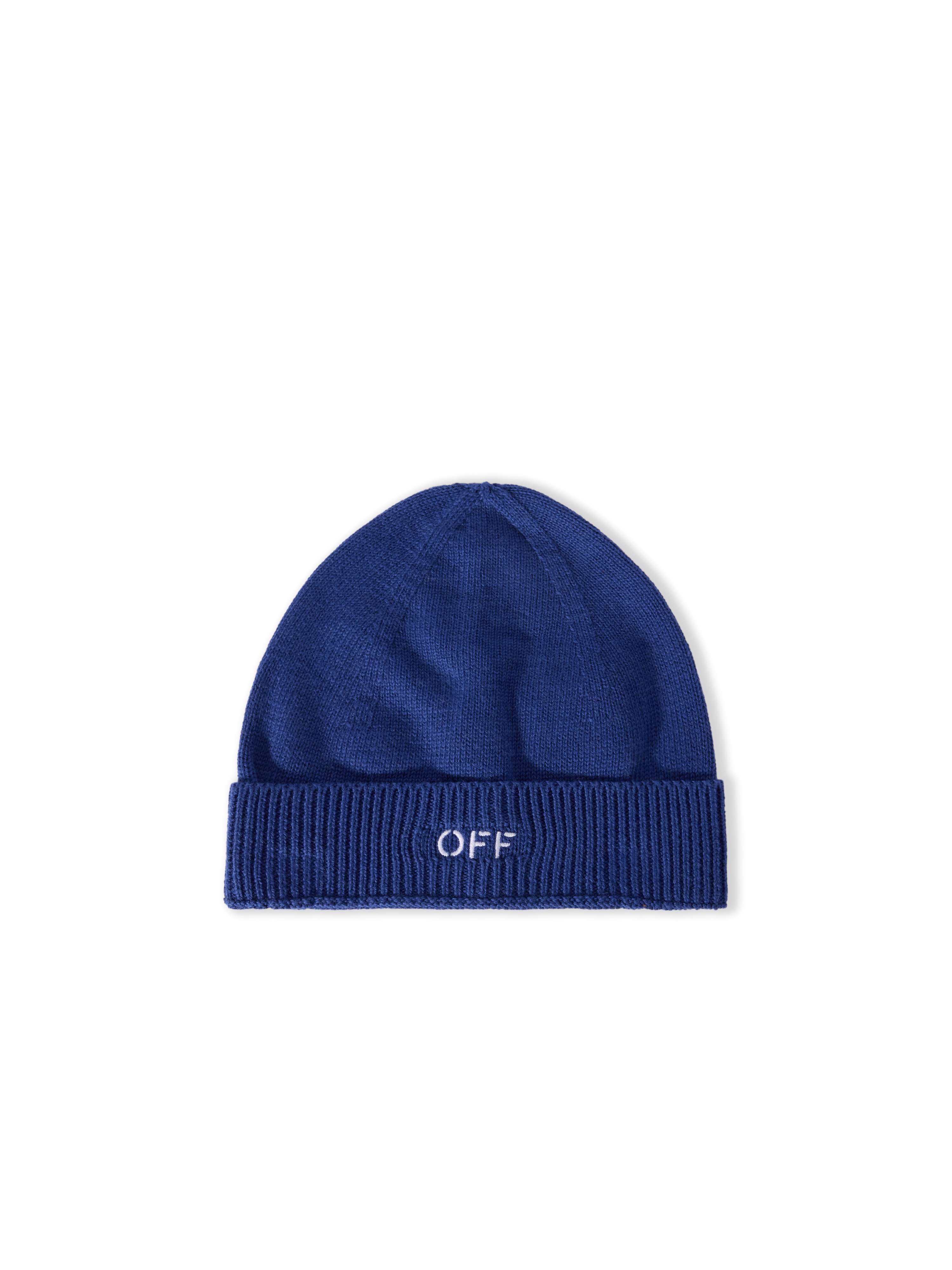 Off-white Off Stamp Beanie In Blue