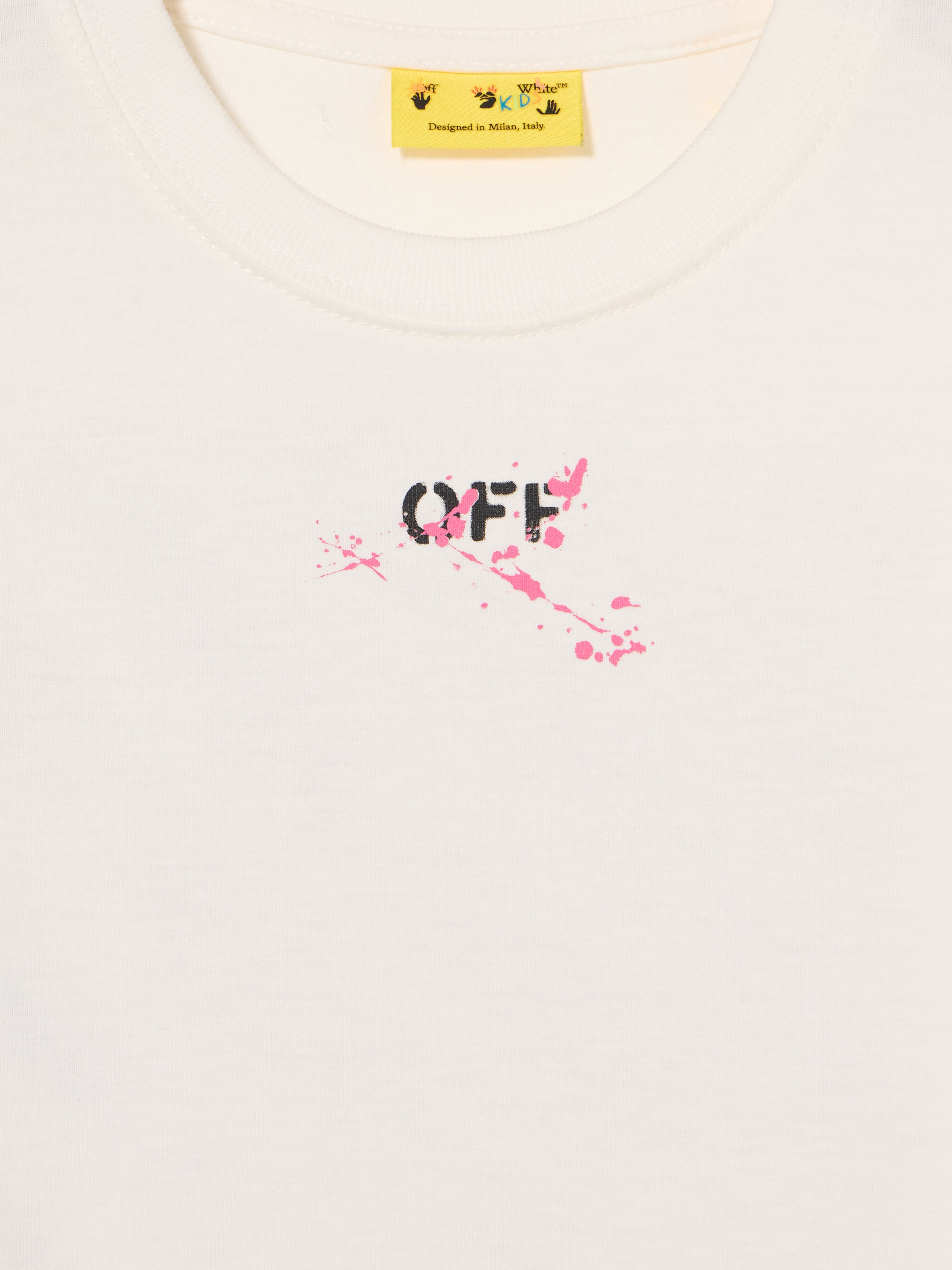 Off-white Diagonal Splat T-shirt In Neutral
