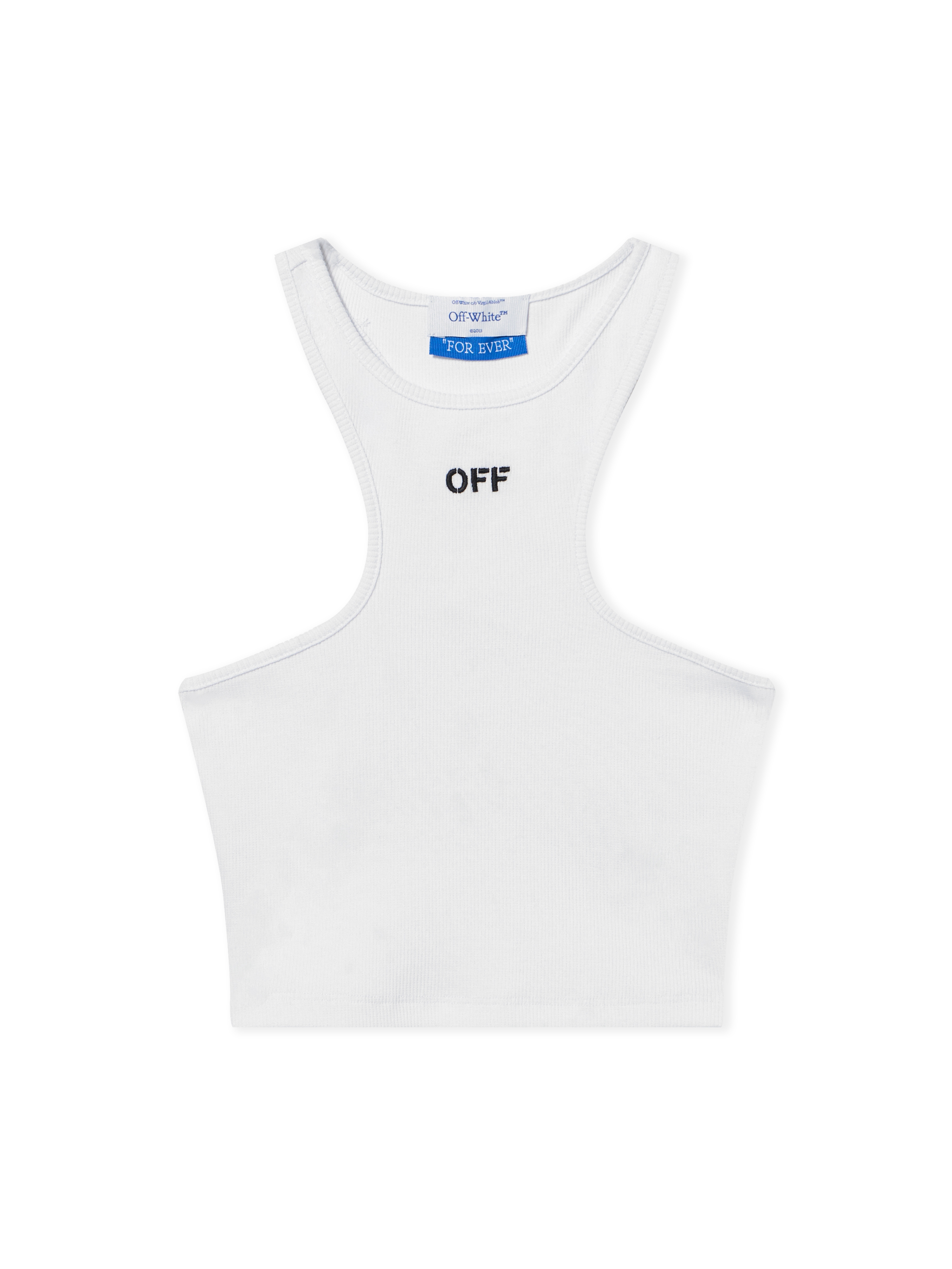Off-White White Off Stamp Ribbed Top