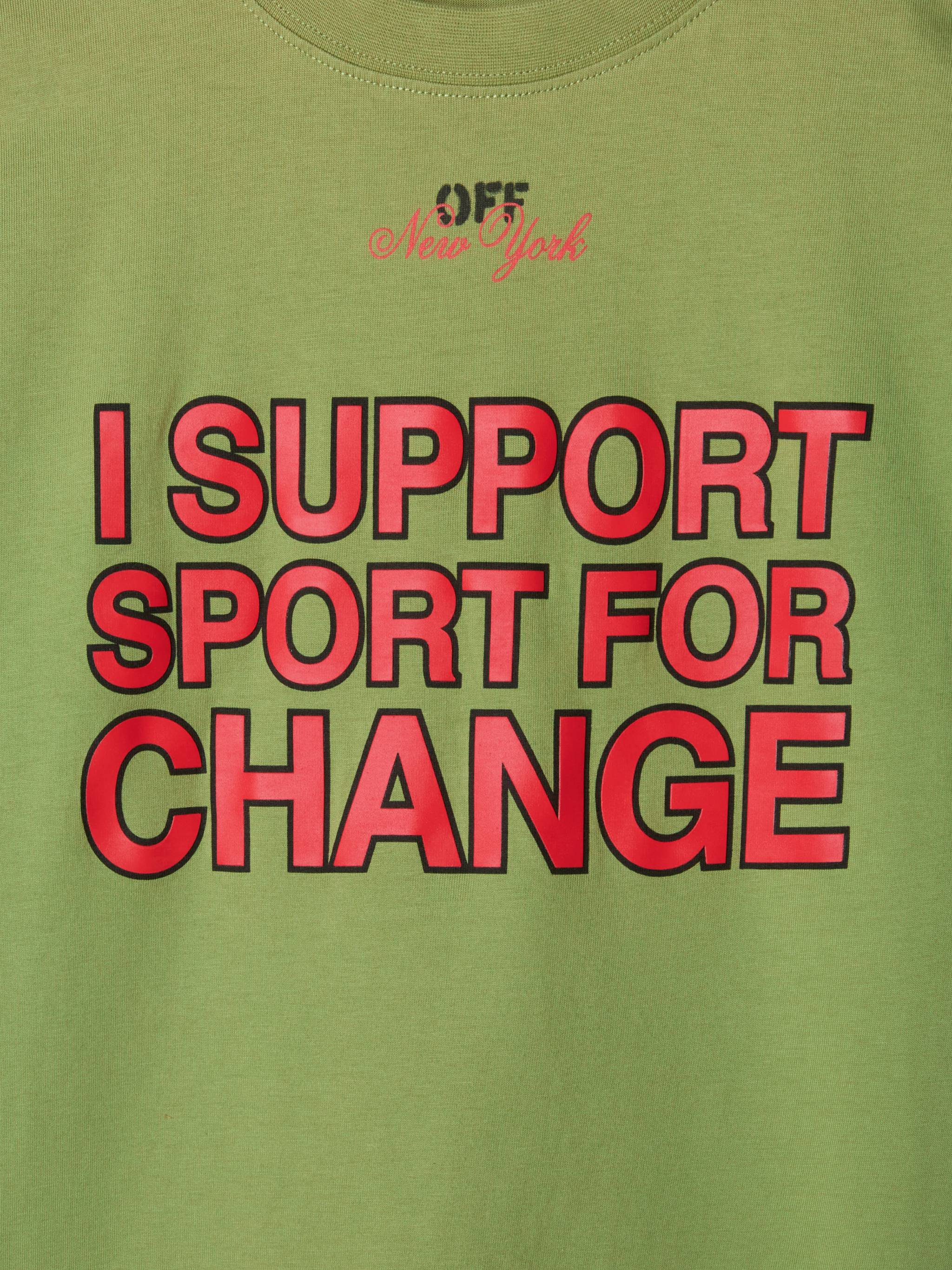 Off-white ™ C/o Ac Milan I Support T-shirt In Green