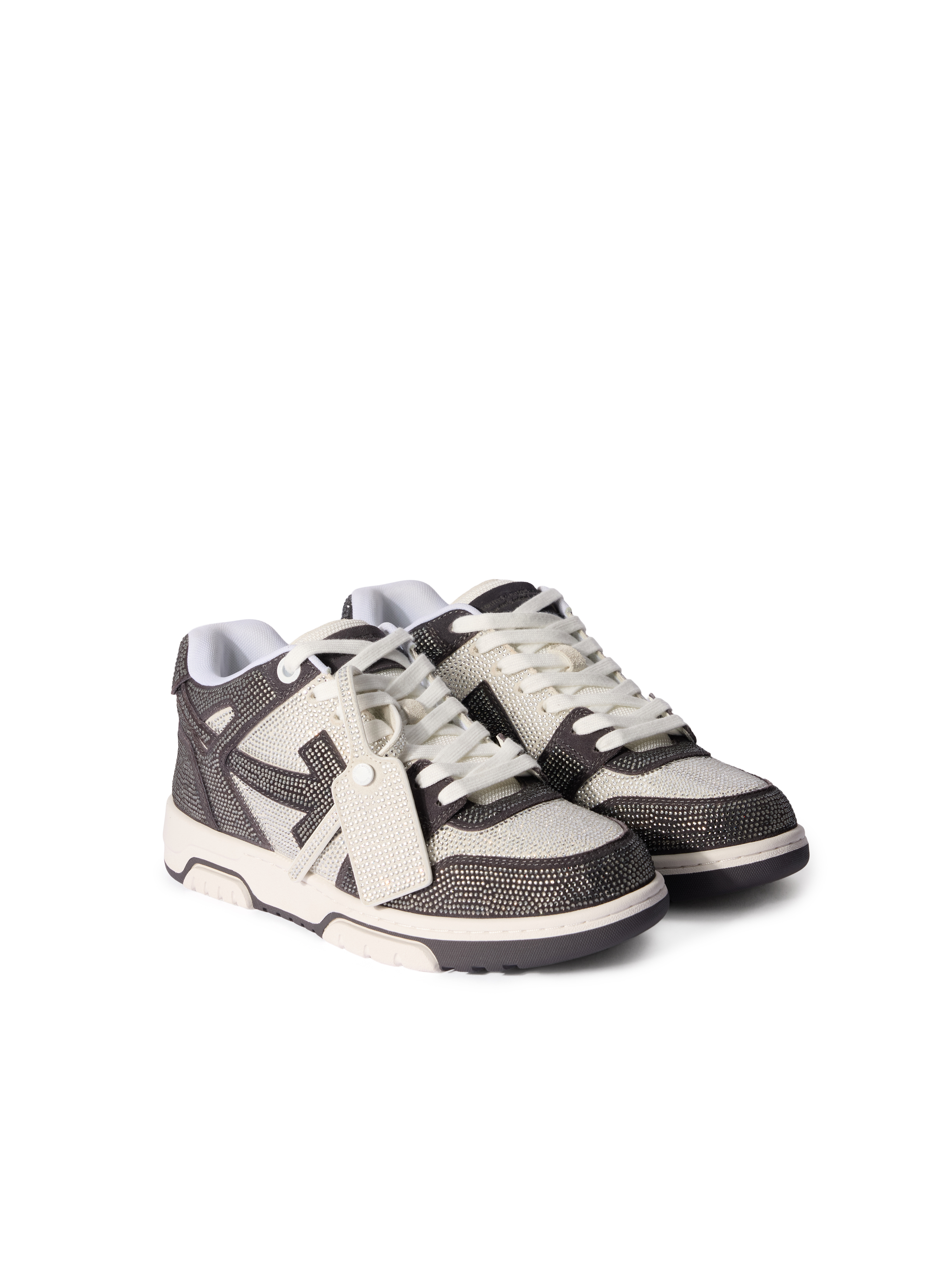  Off White Out Of Office Crystal Sneakers - Male  White - Dark Grey 42 