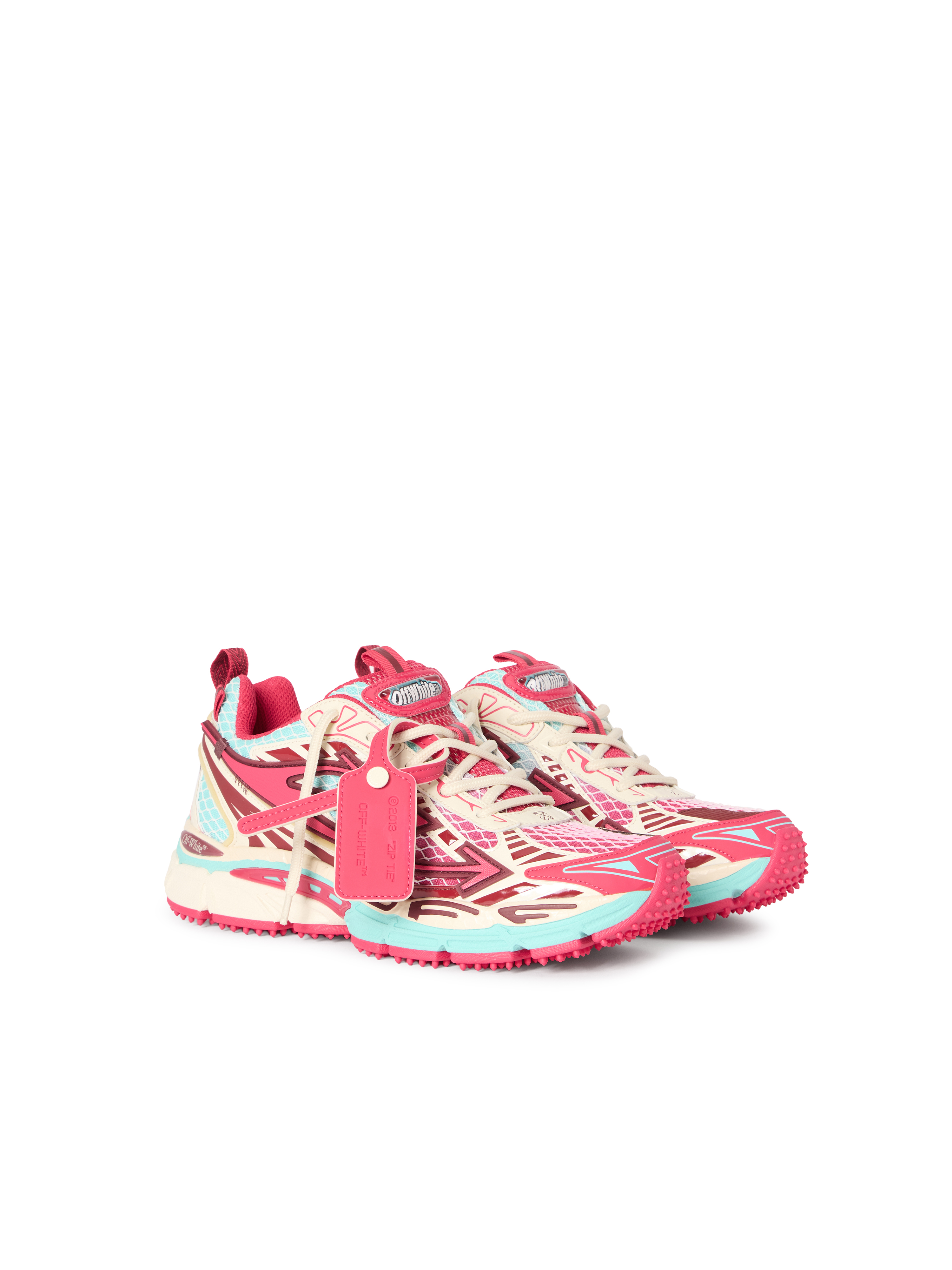 Off-white Be Right Back Nylon And Mesh Sneakers In Multi