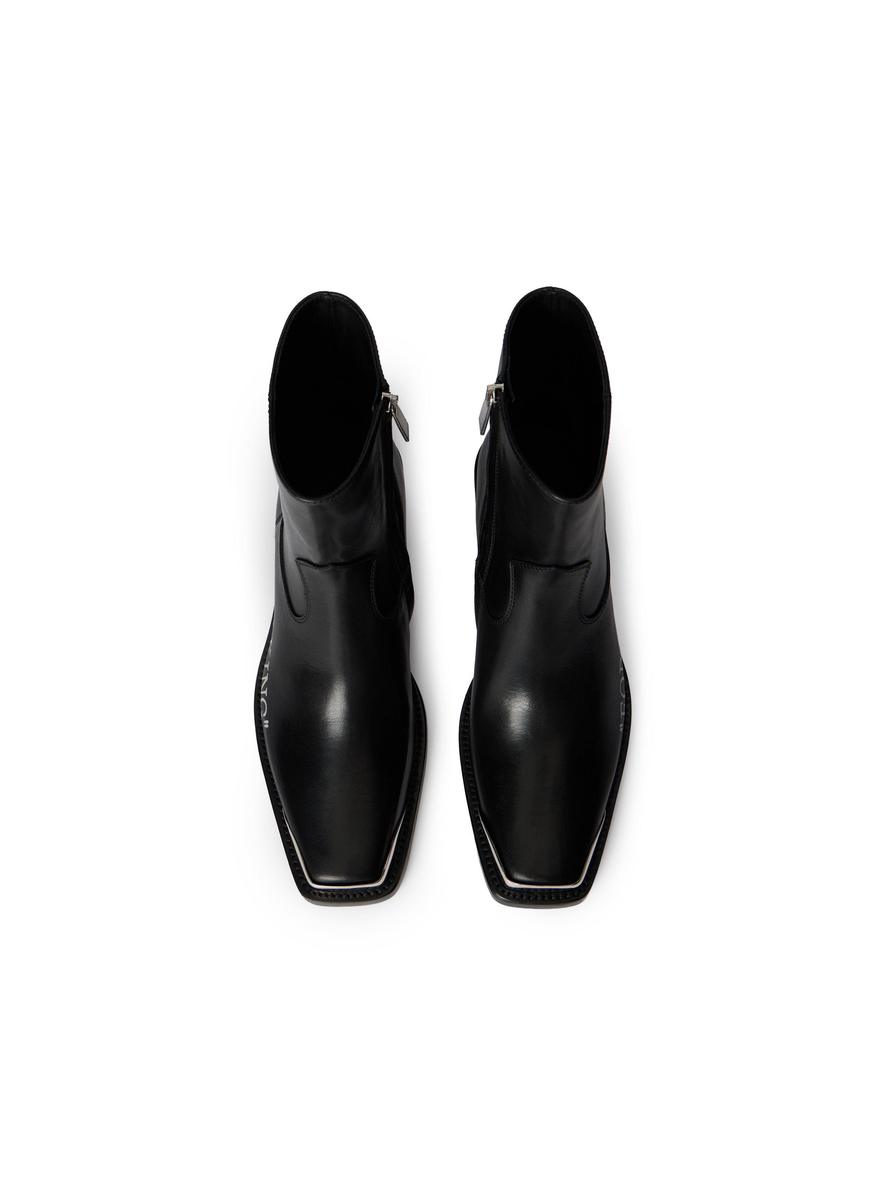 Off-white For Walking Texan Ankle Boot In Black