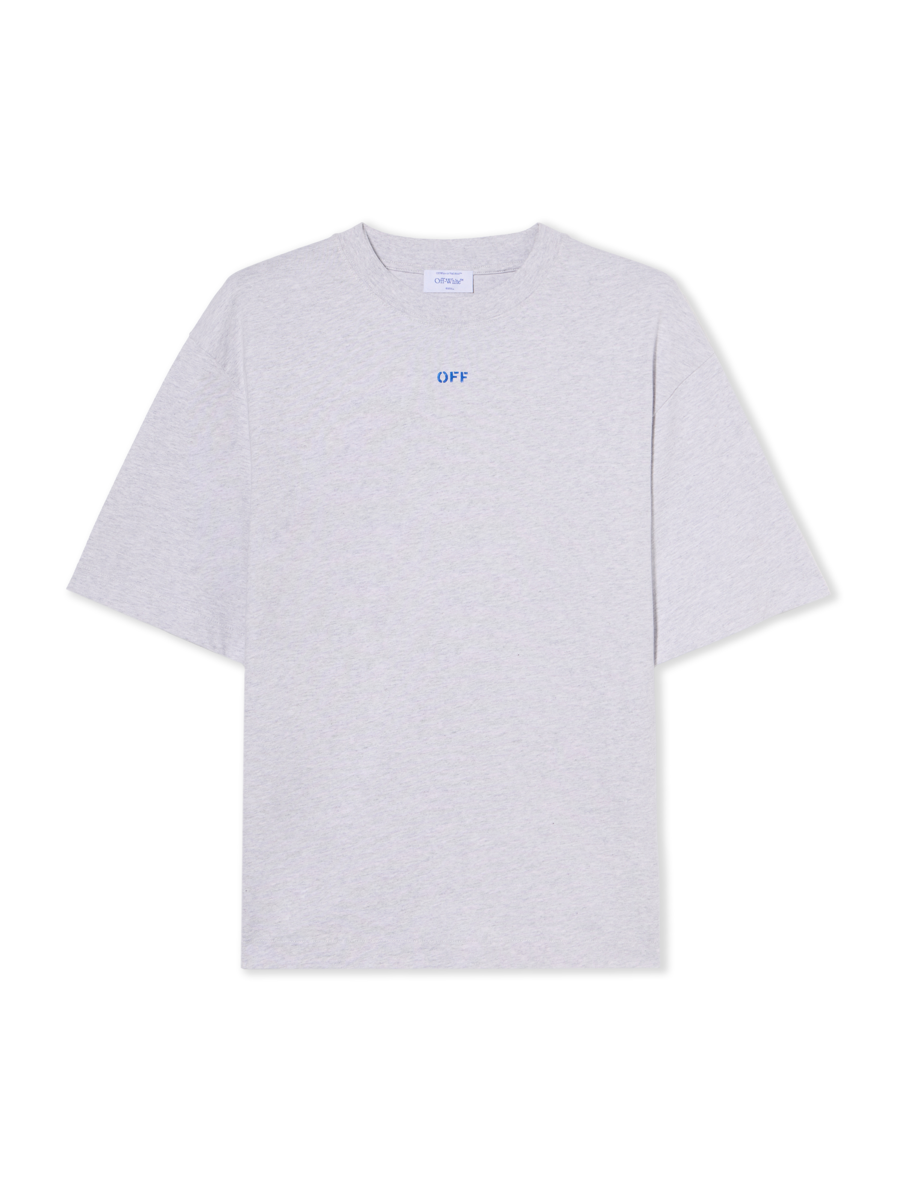 Off-White Stencil Arrow Skate Logo T-Shirt - Man T-Shirts Grey Xxl - Immagine 2