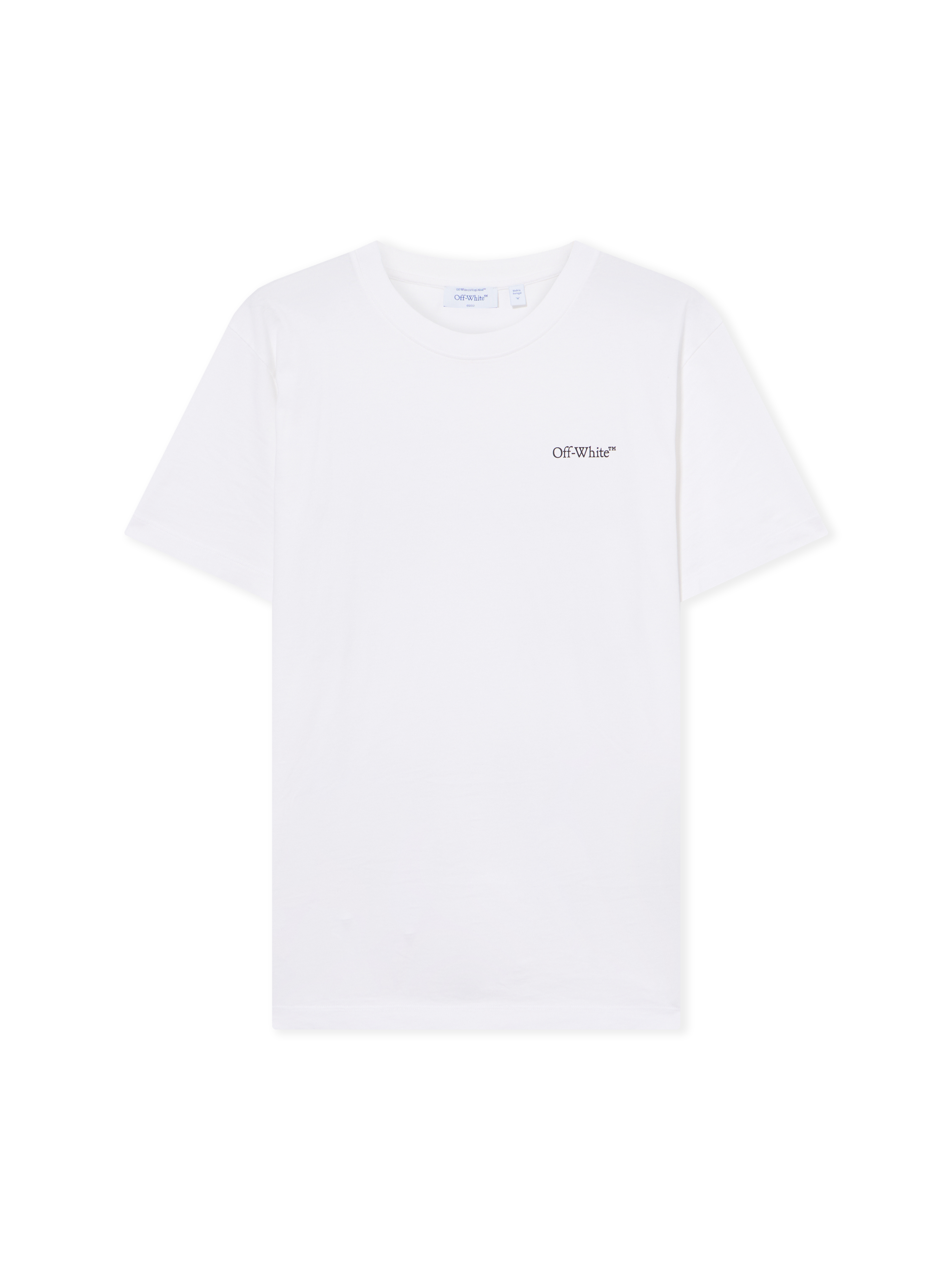 Off-white Graphic Print Crew Neck Short Sleeve T-shirt In White