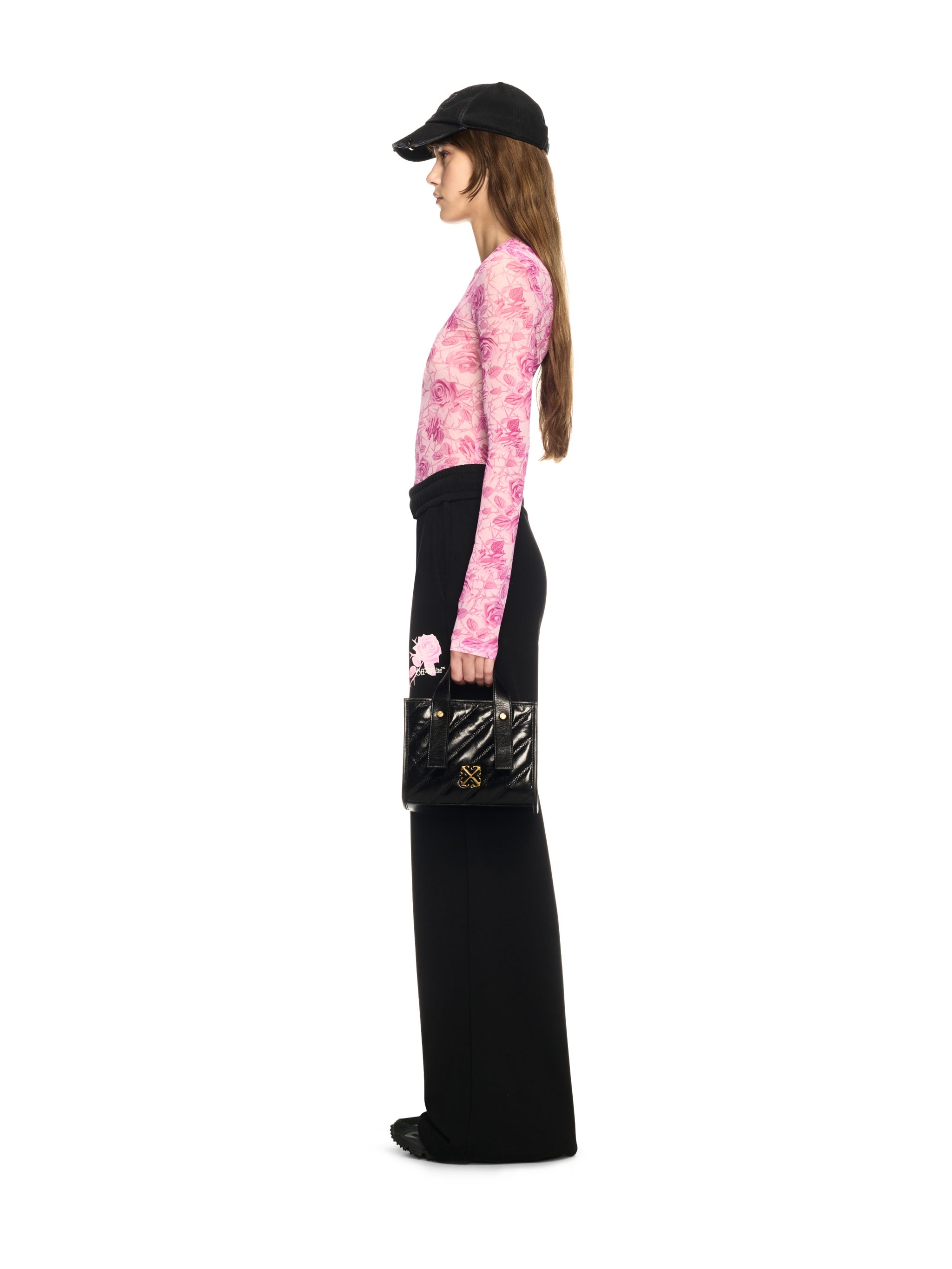Off-white Black Quilted Tote Bag In Black