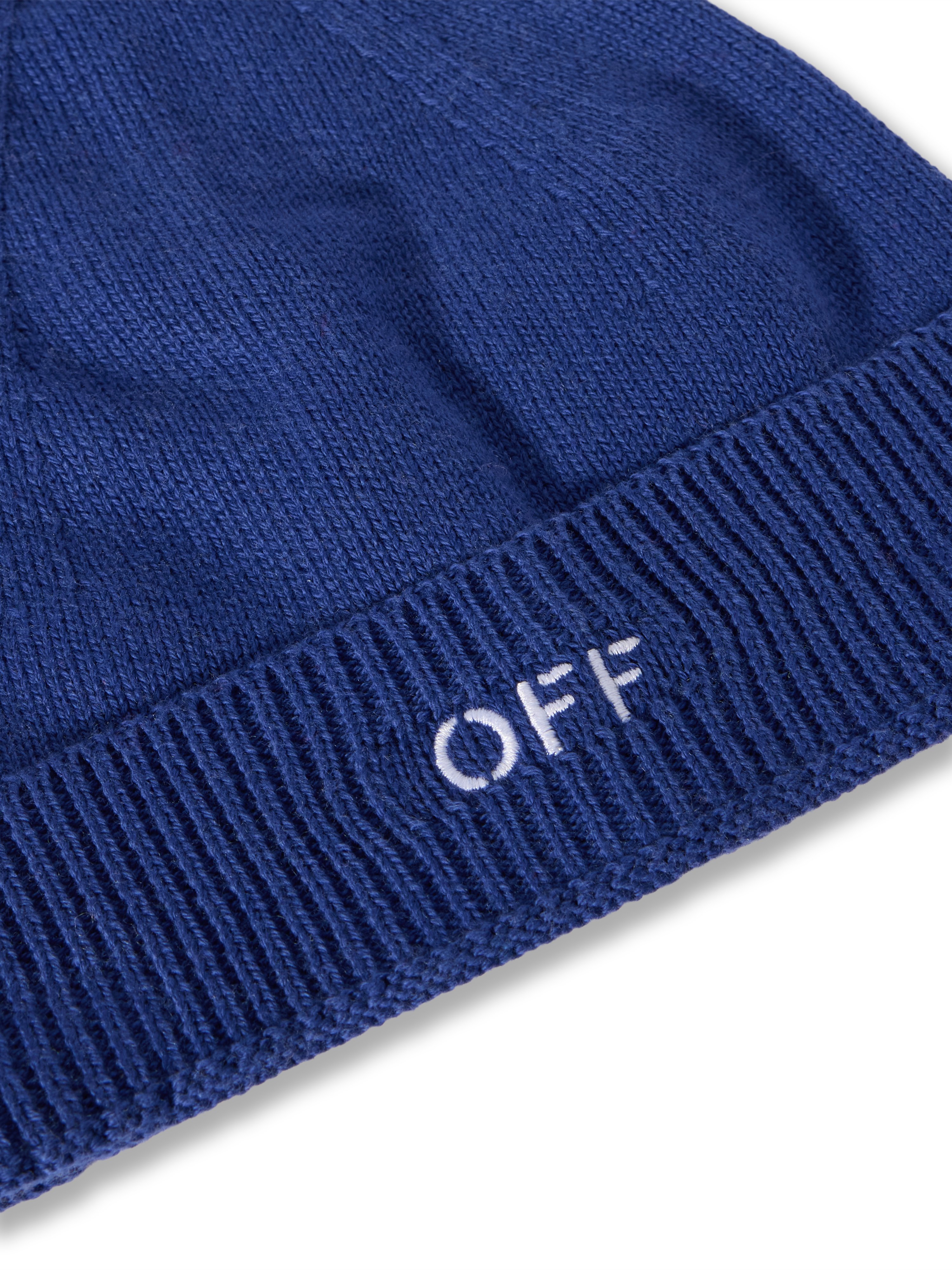 Off-white Off Stamp Beanie In Blue