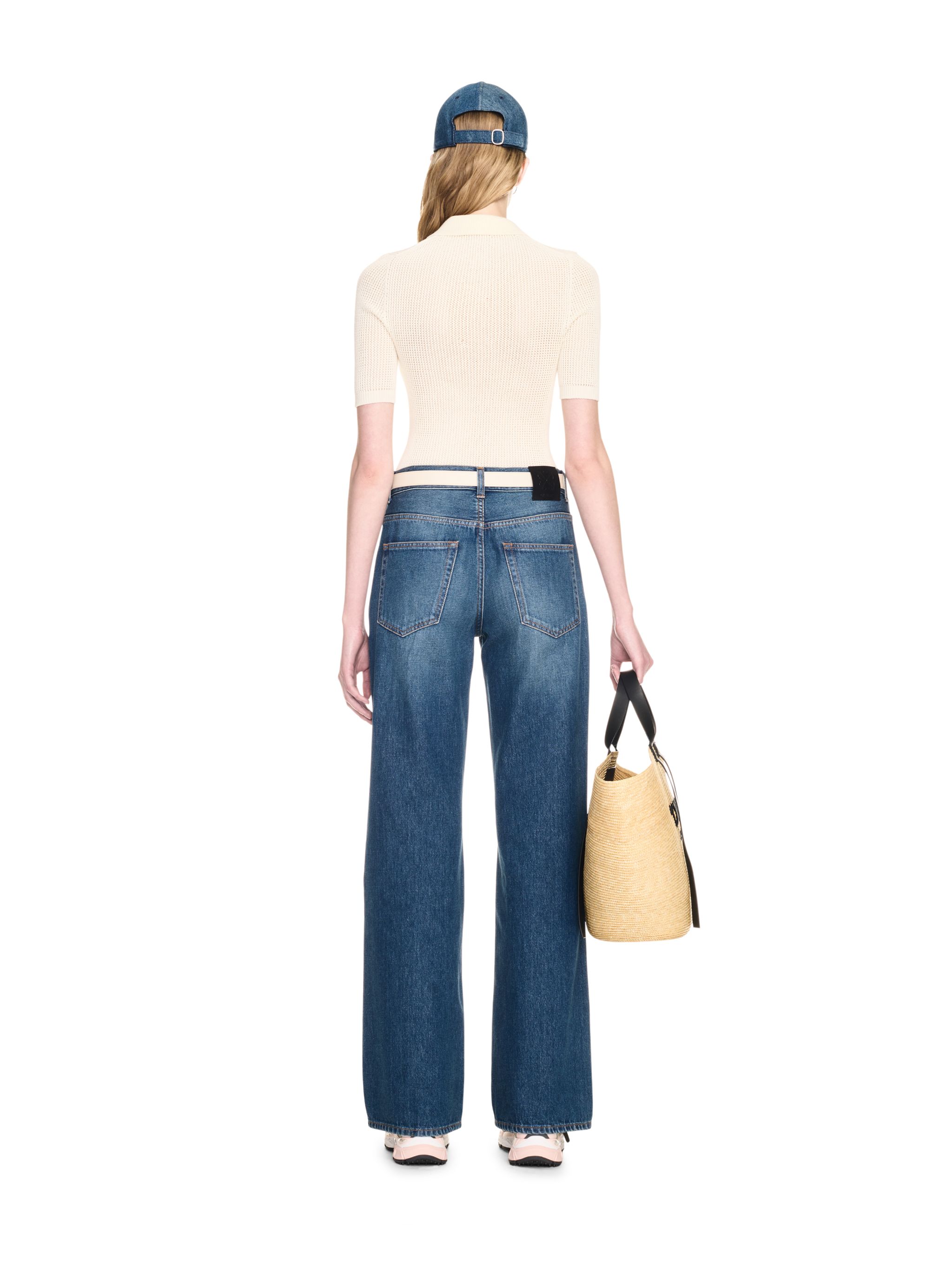 Off-white Off Net S/s Polo In Neutral