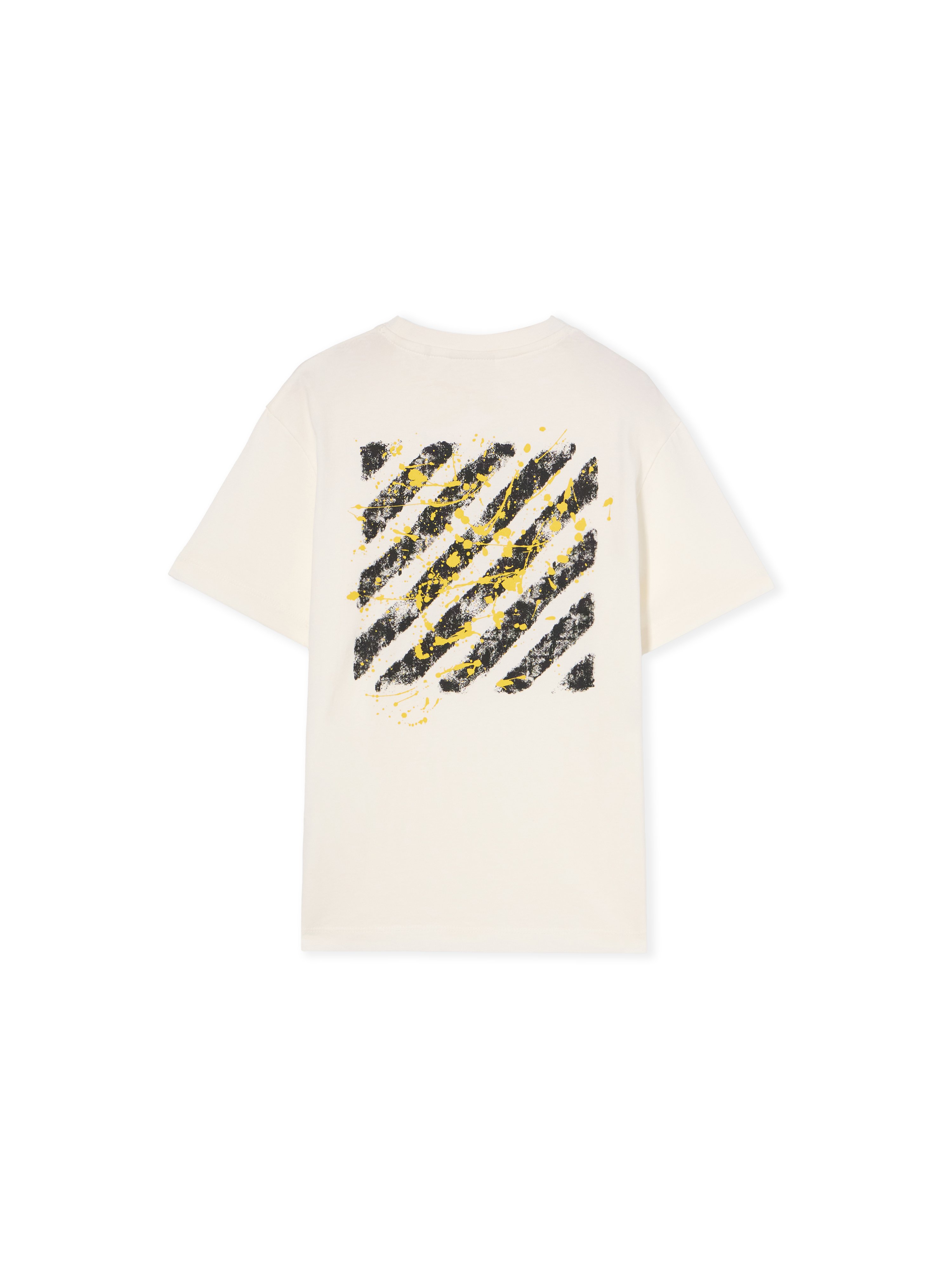 Off-white Diagonal Splat Logo T-shirt In Neutral