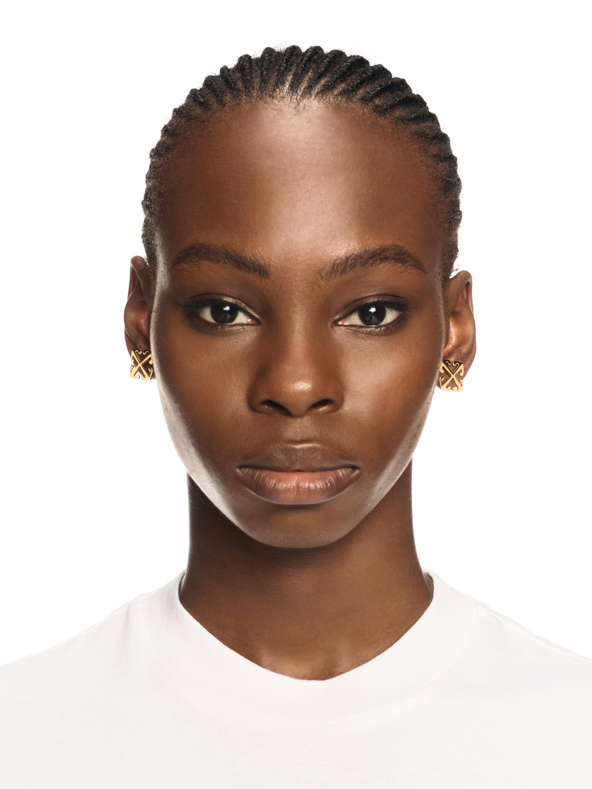 Off-white Mini Arrow Earrings In Gold