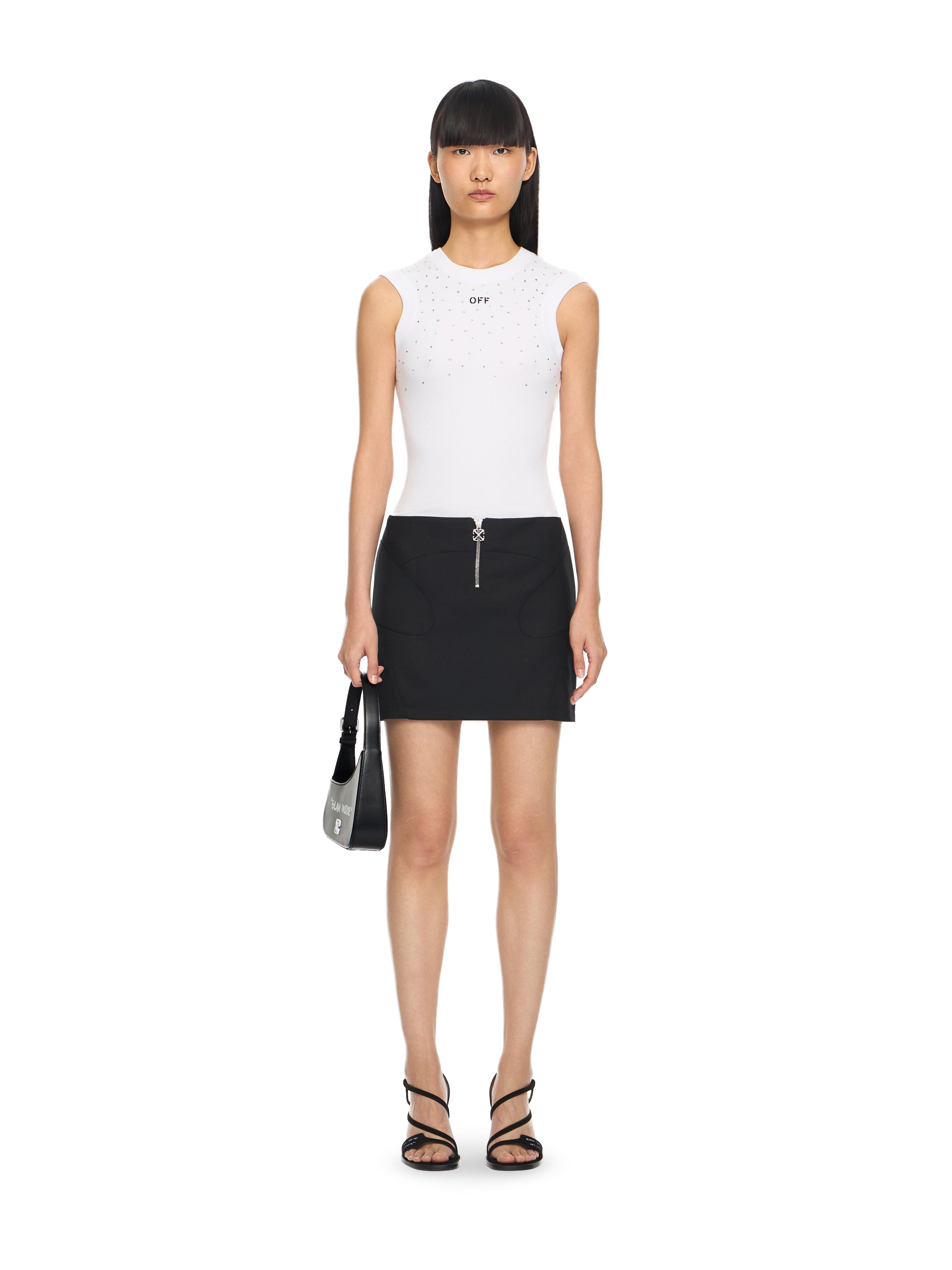 Off-White Zip Up Skirt