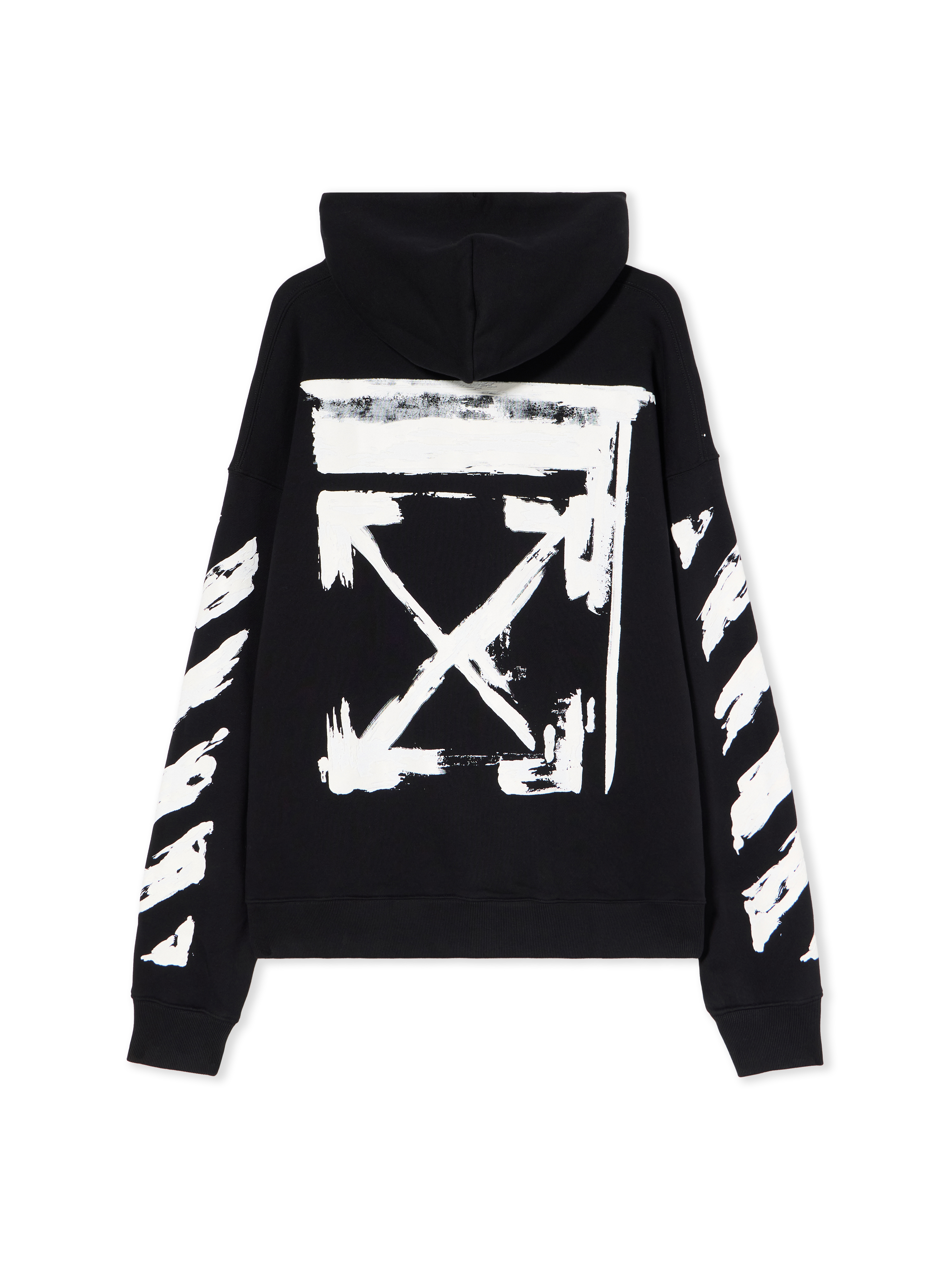 Off-white Ink Arrow Skate Hoodie In Black