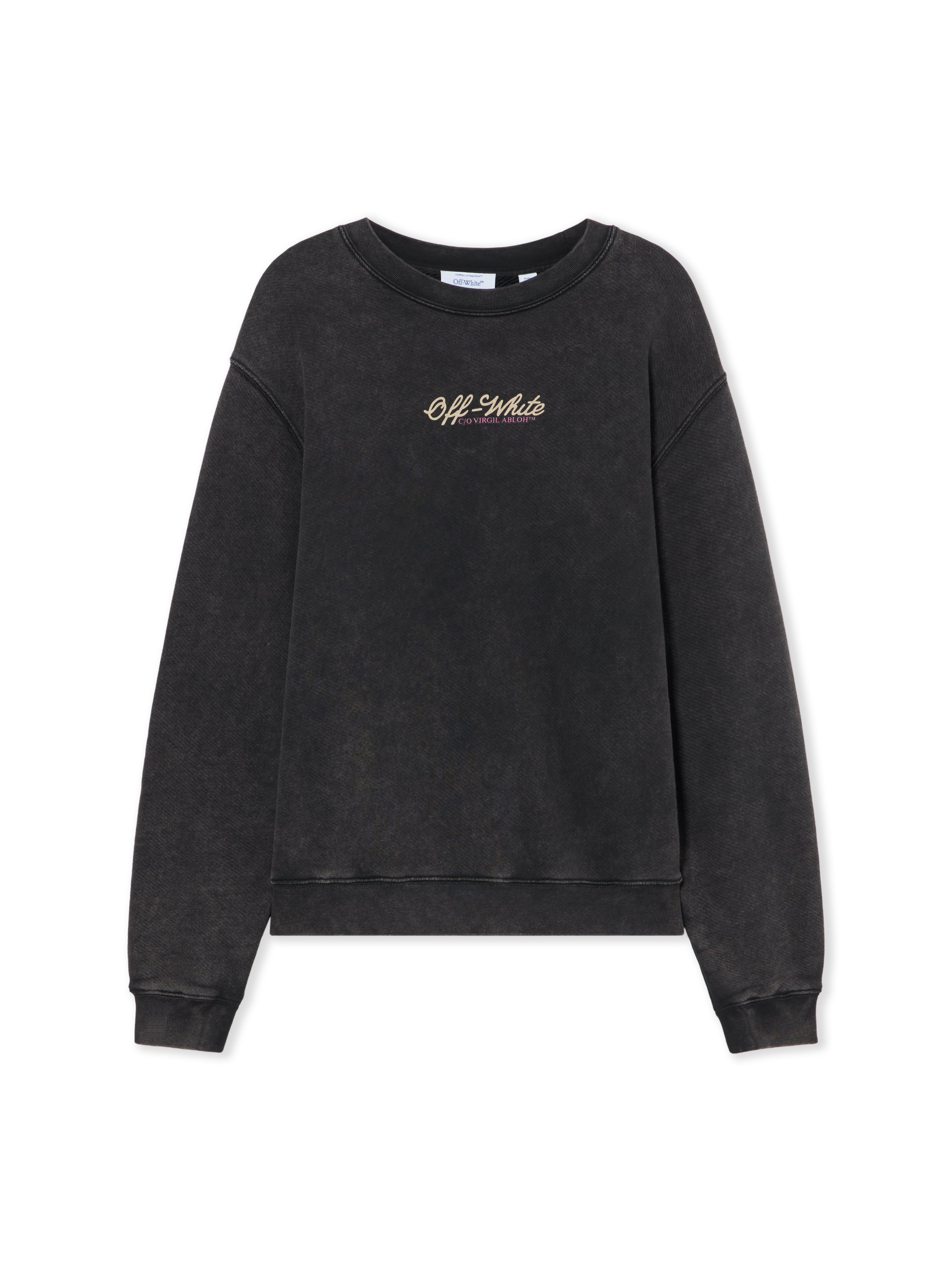 OFF WHITE Royal Jewels Sweatshirt - Female Sweatshirts Marble Black-lemon Icing M