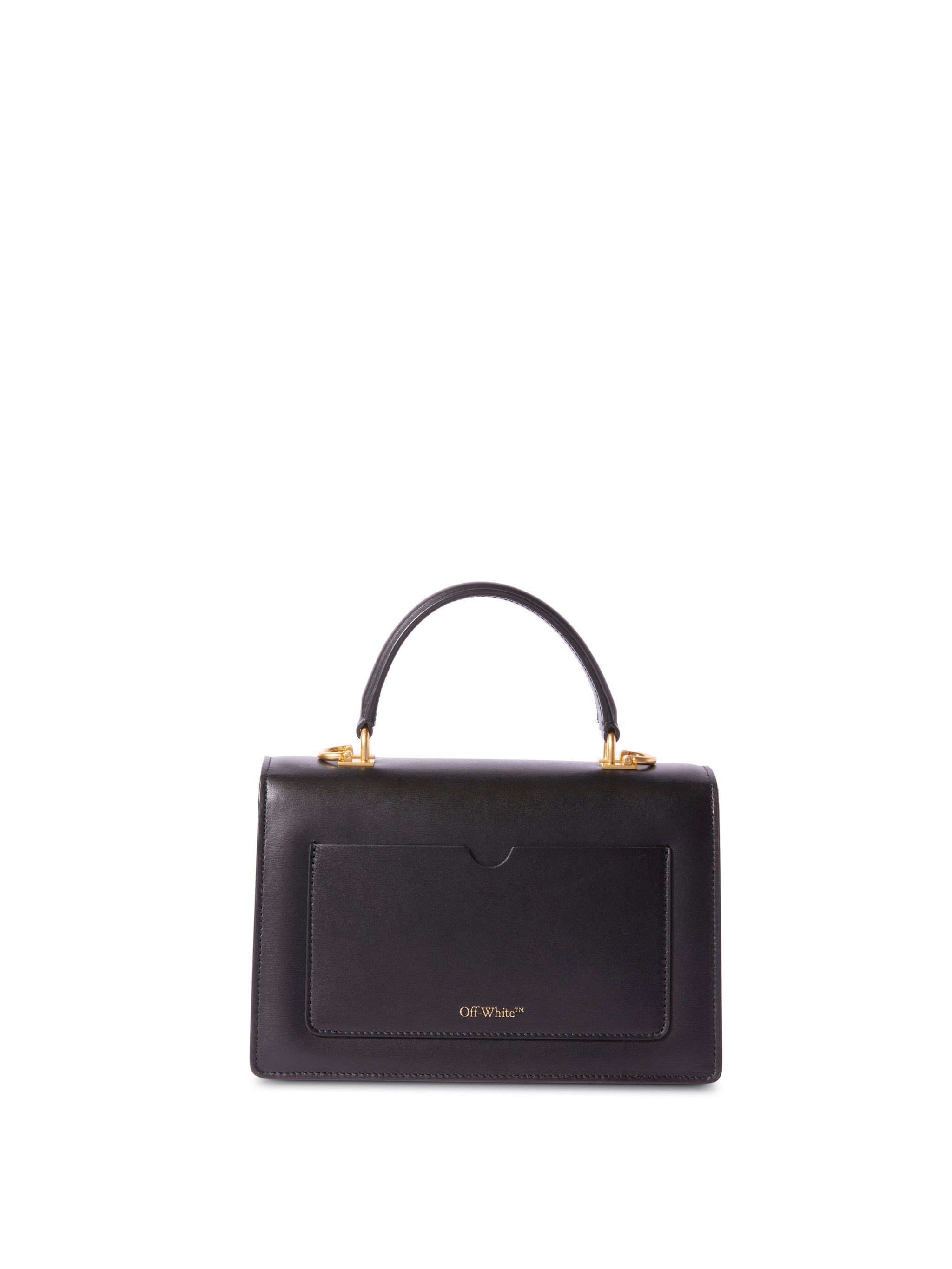 Off-white Jitney 1.4 Top Handle Chain Black No Col In Black