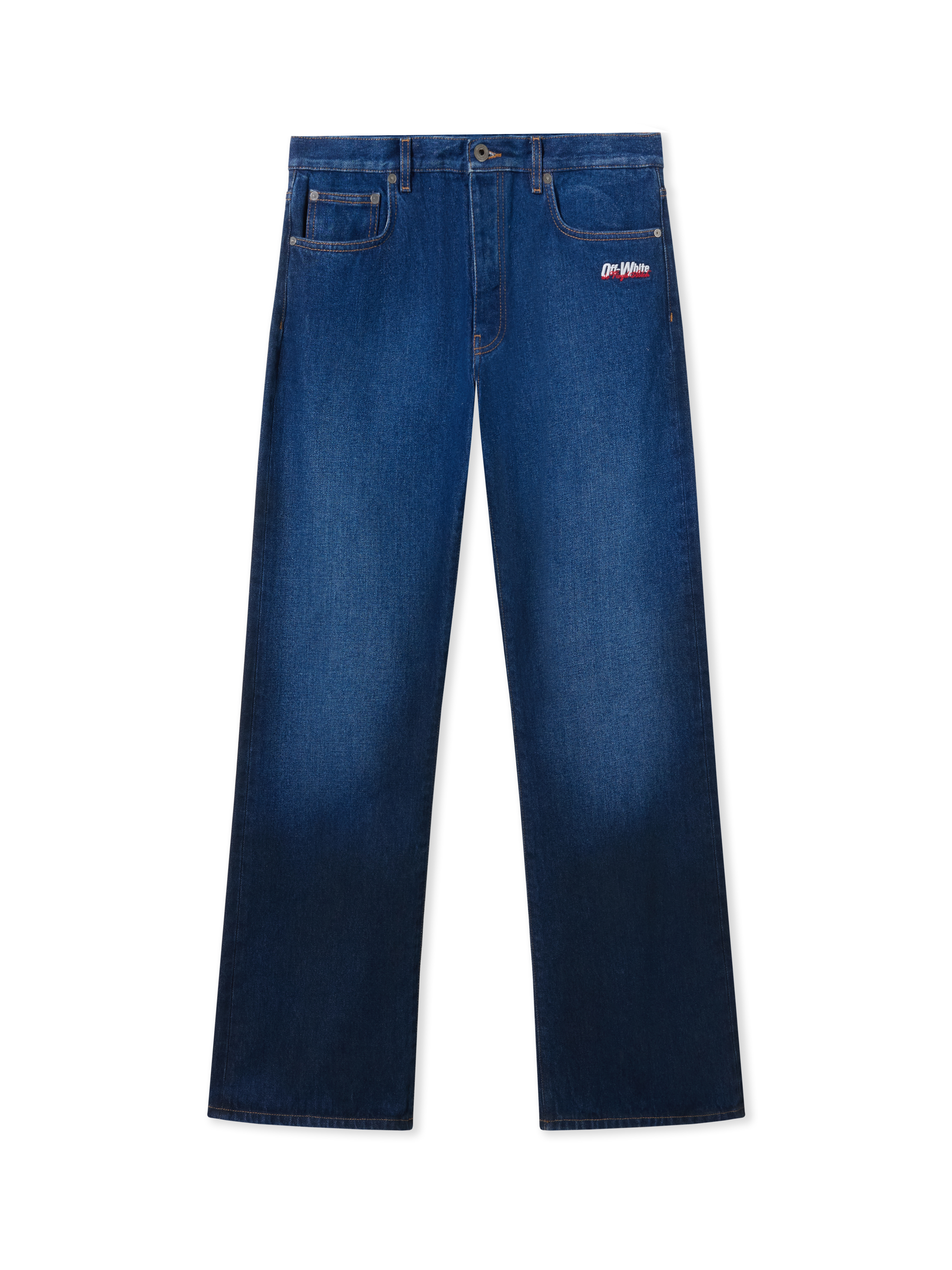 Off-White Spray Diagonal Relax Jeans - Man Jeans Blue 31 - Immagine 2