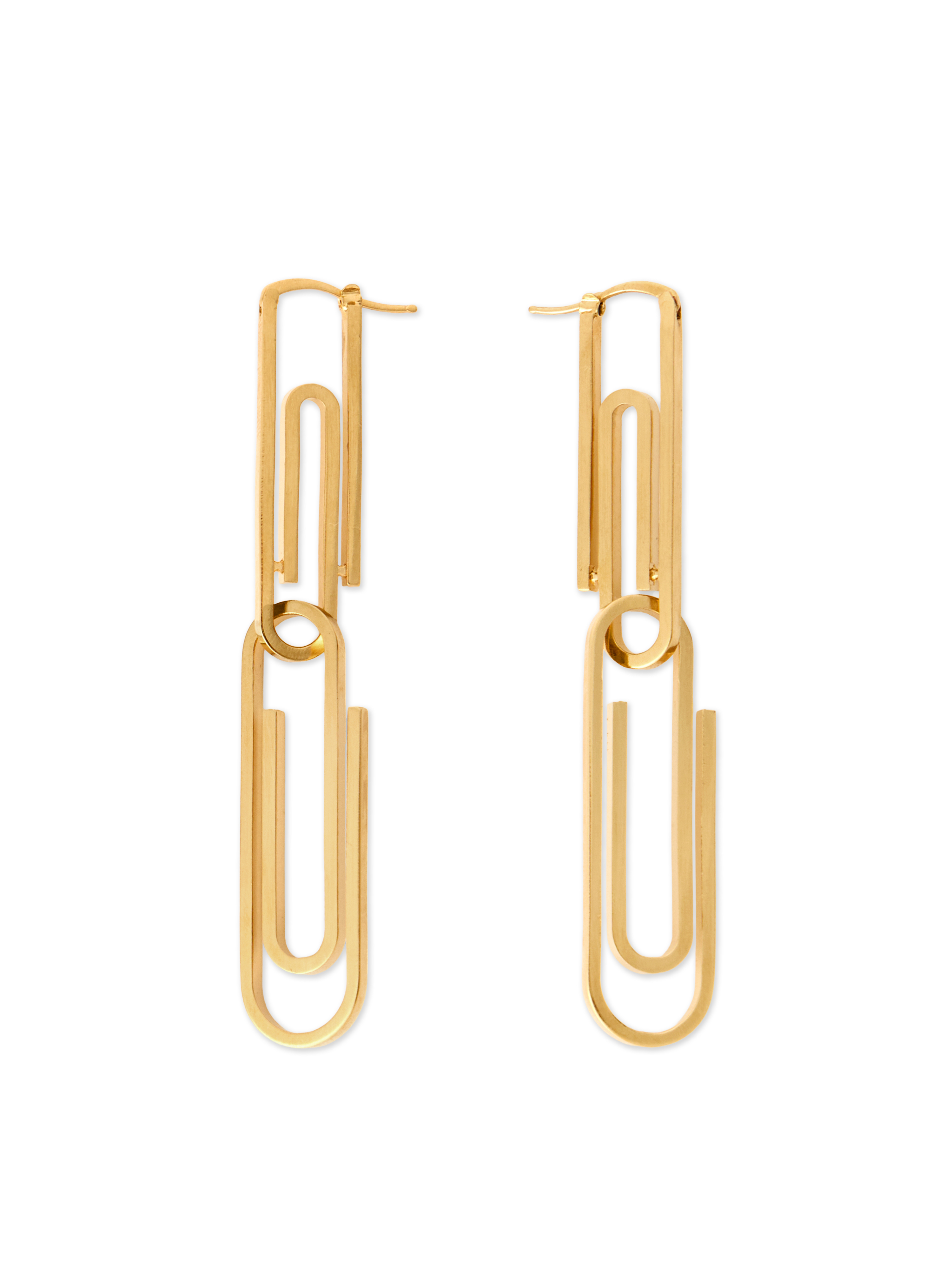 Off-White Paperclip Earrings