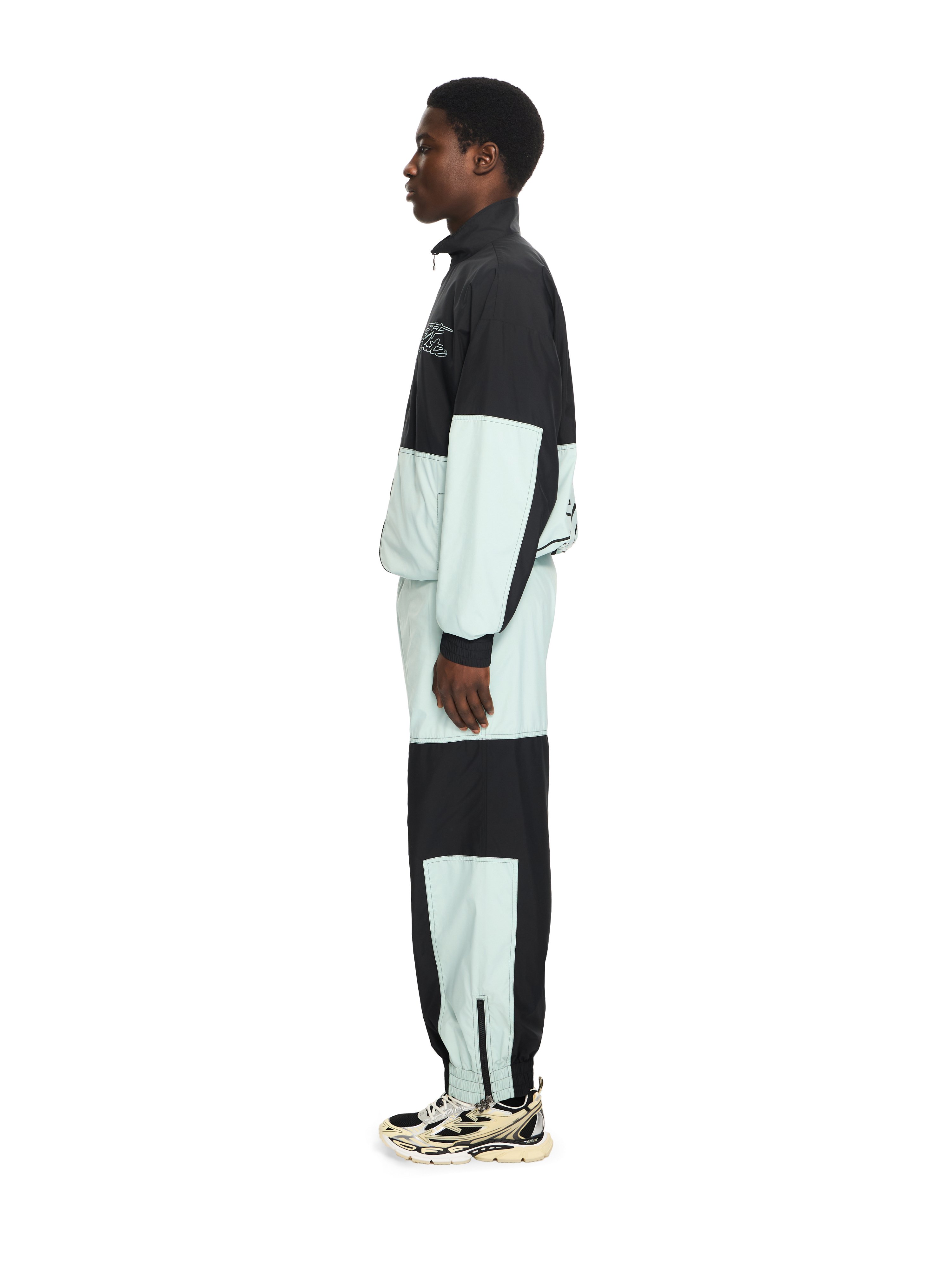  Off White Marker Nylon Relaxed Tracktop - Male Pullover Black M 