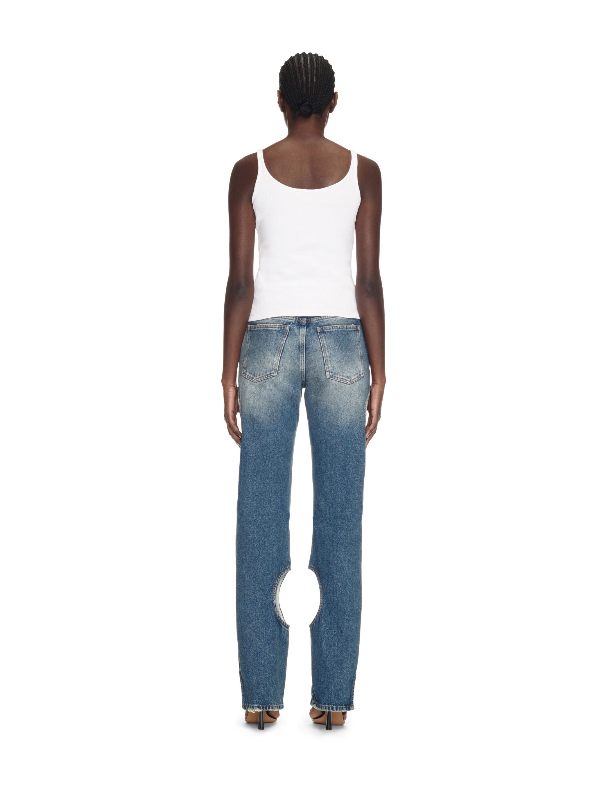 Shop Off-white Off Stamp Rib Tank Top In White