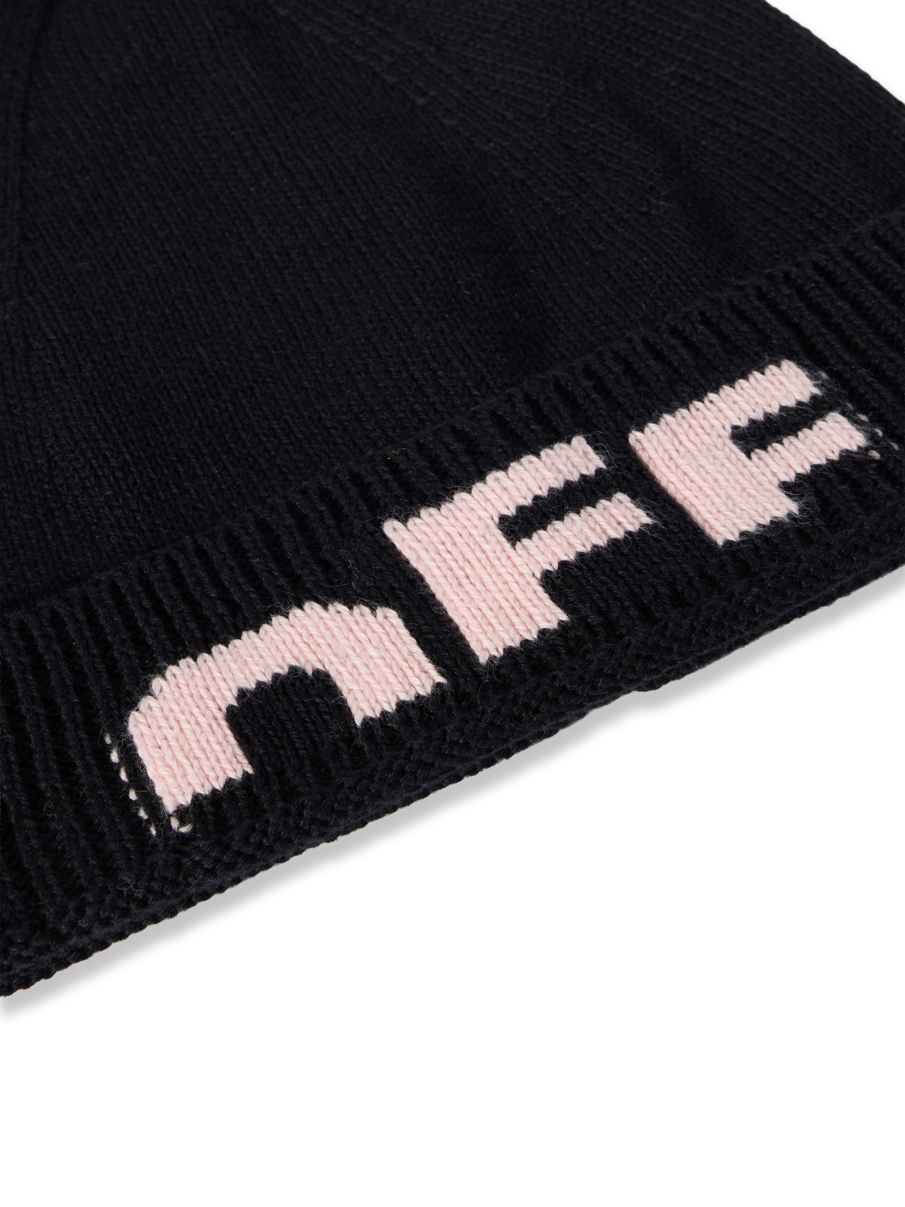 Off-white Type Logo Beanie In Black