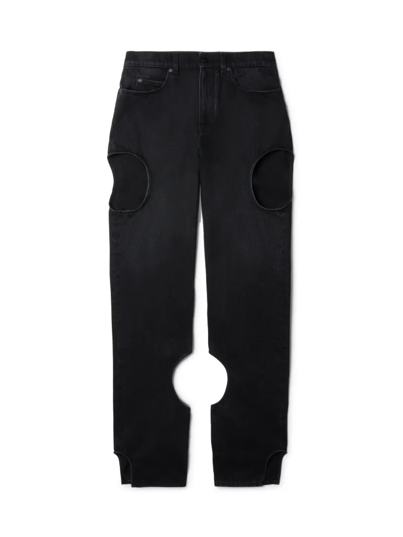 Off-white Vintage Black Meteor Jeans In Black
