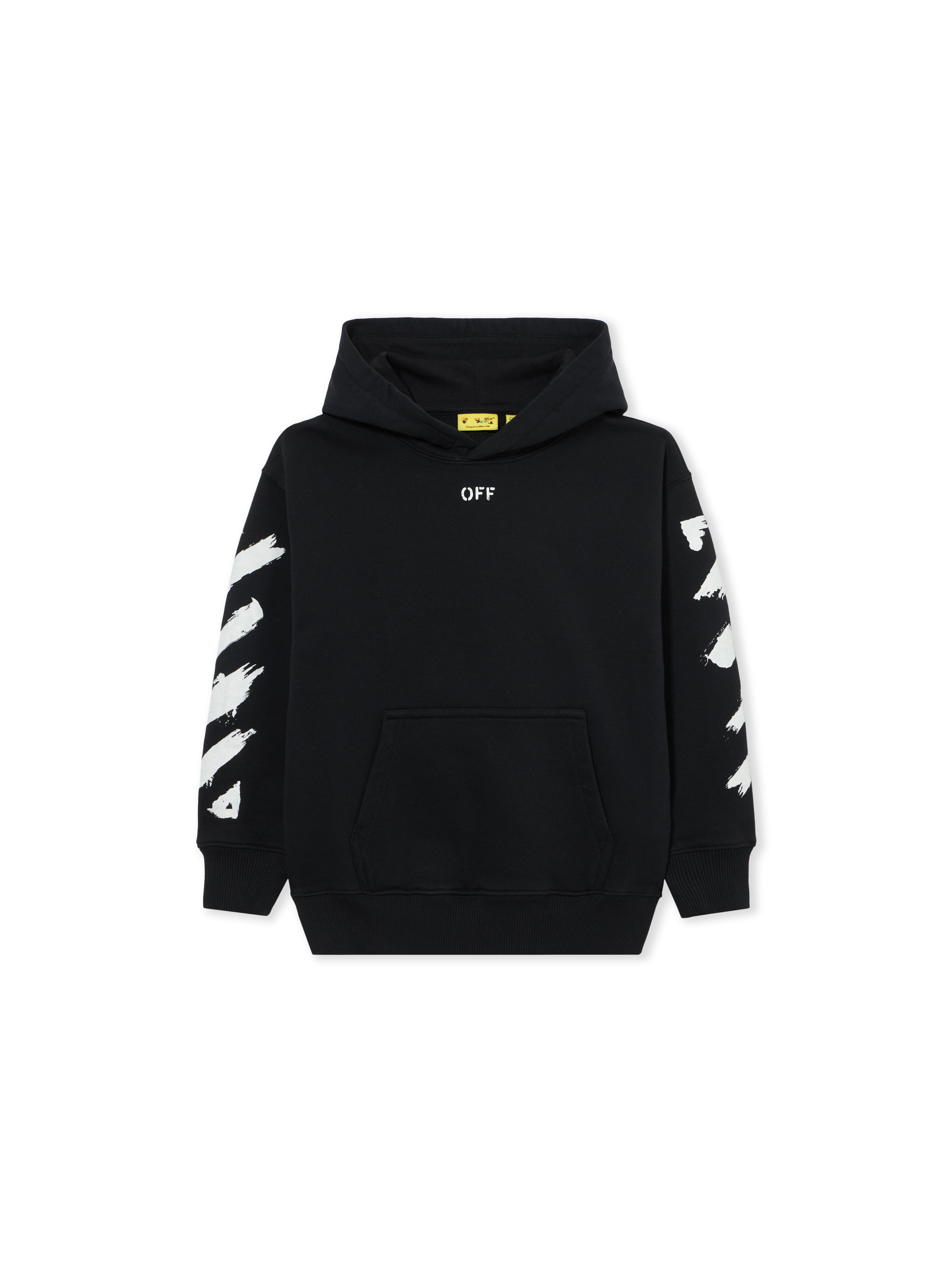 Diagonal Paint Hoodie in BLACK | Off-White™