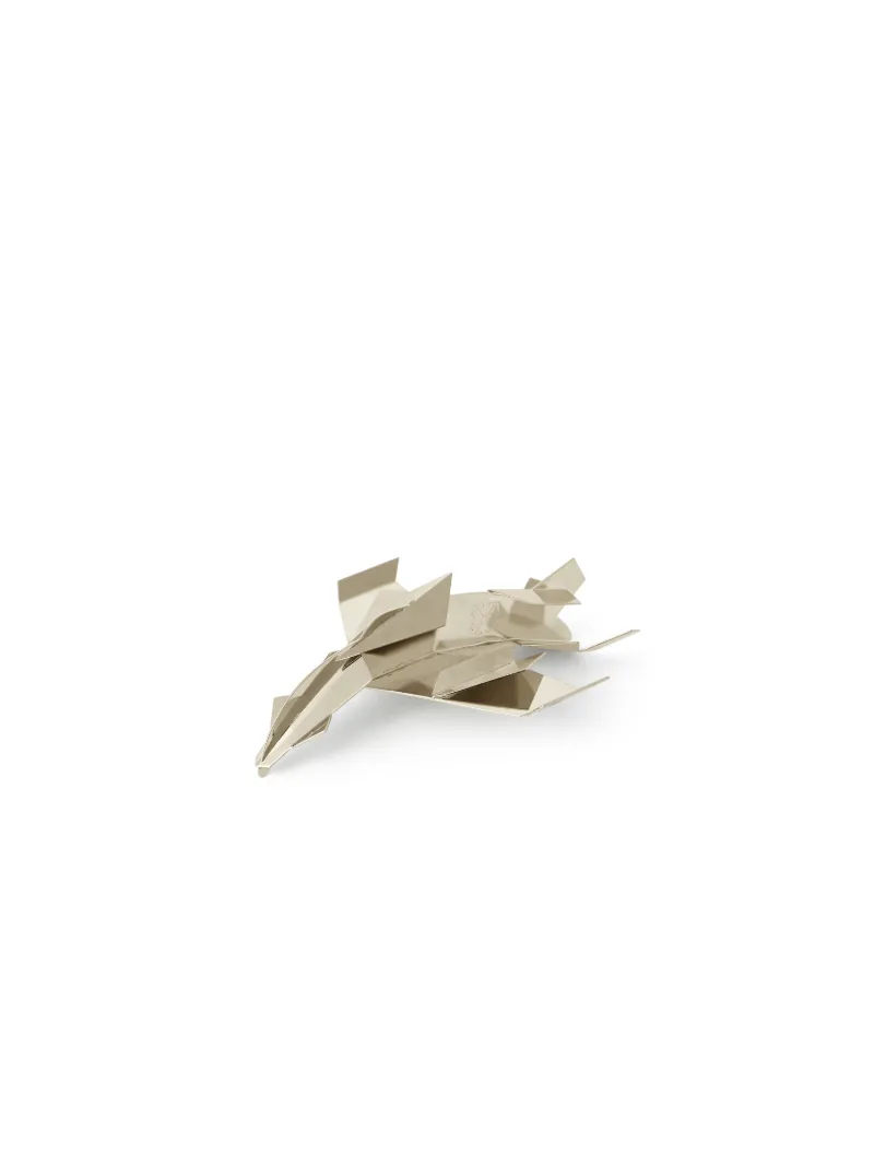 Off-white Silver Paper Plane Earrings In Silver