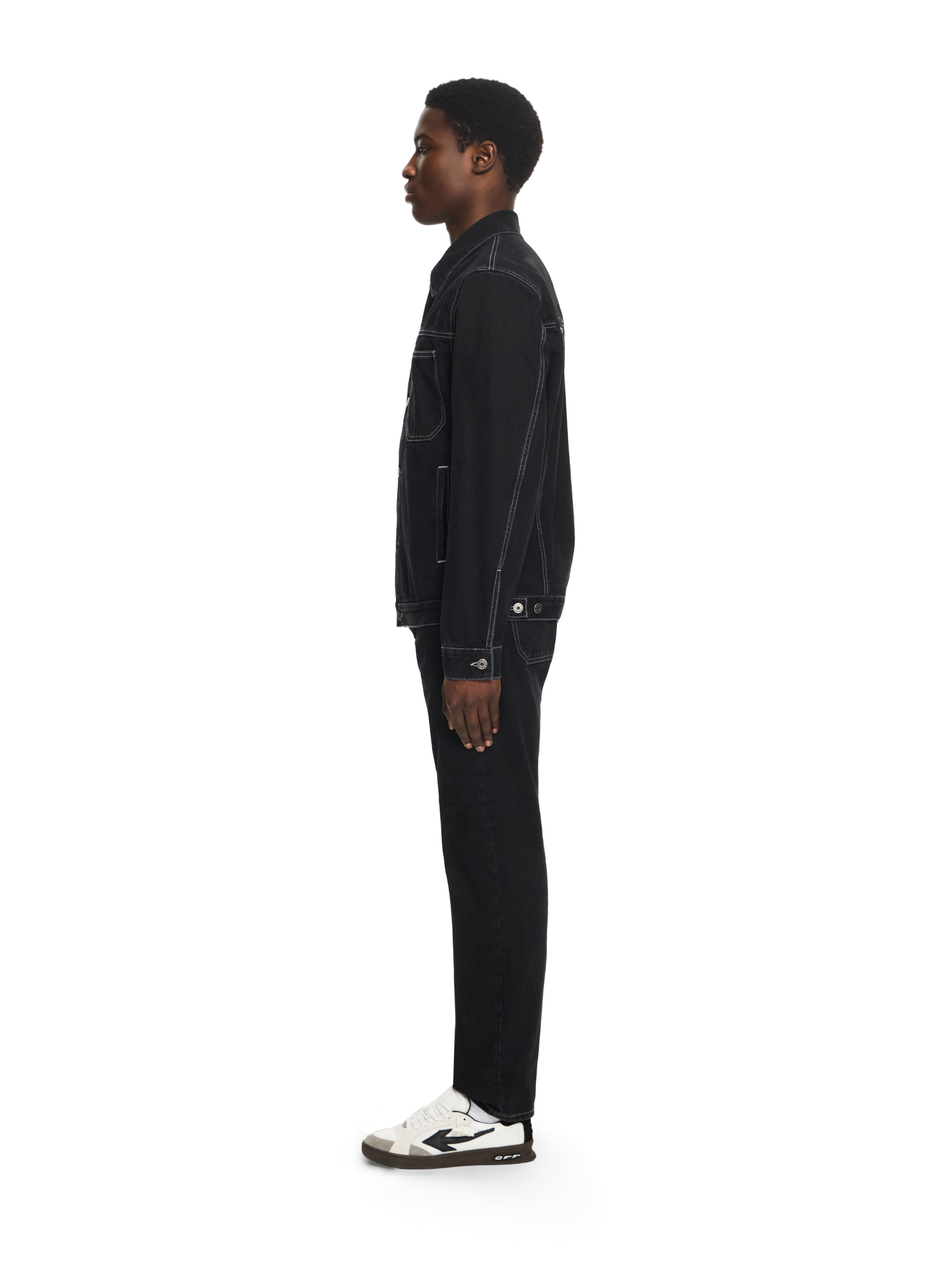  Off White Half Arrow Tapered Jeans - Male Jeans Stone Raw Black 34 