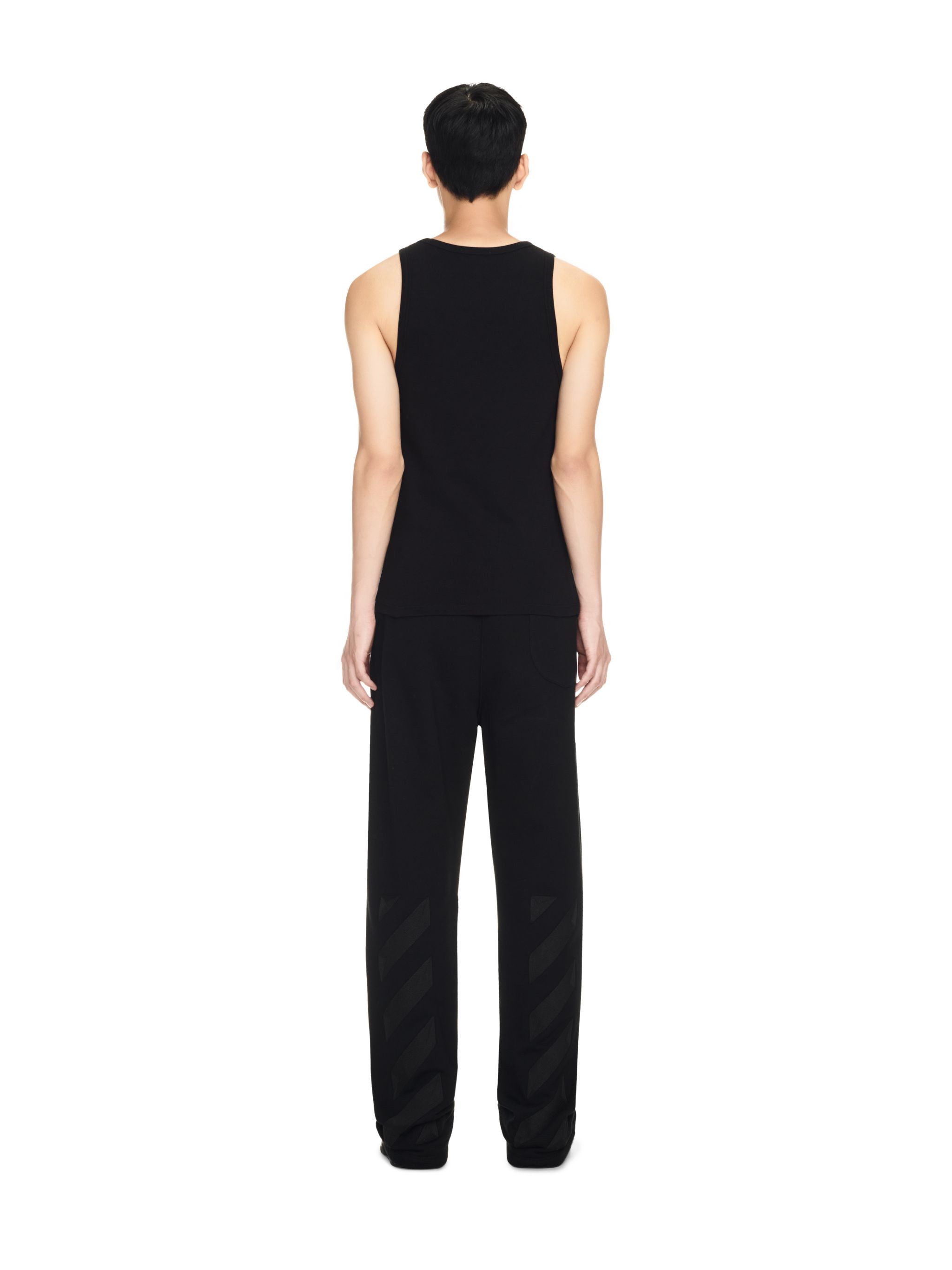 Off-white Off Stamp Rib Tanktop In Black
