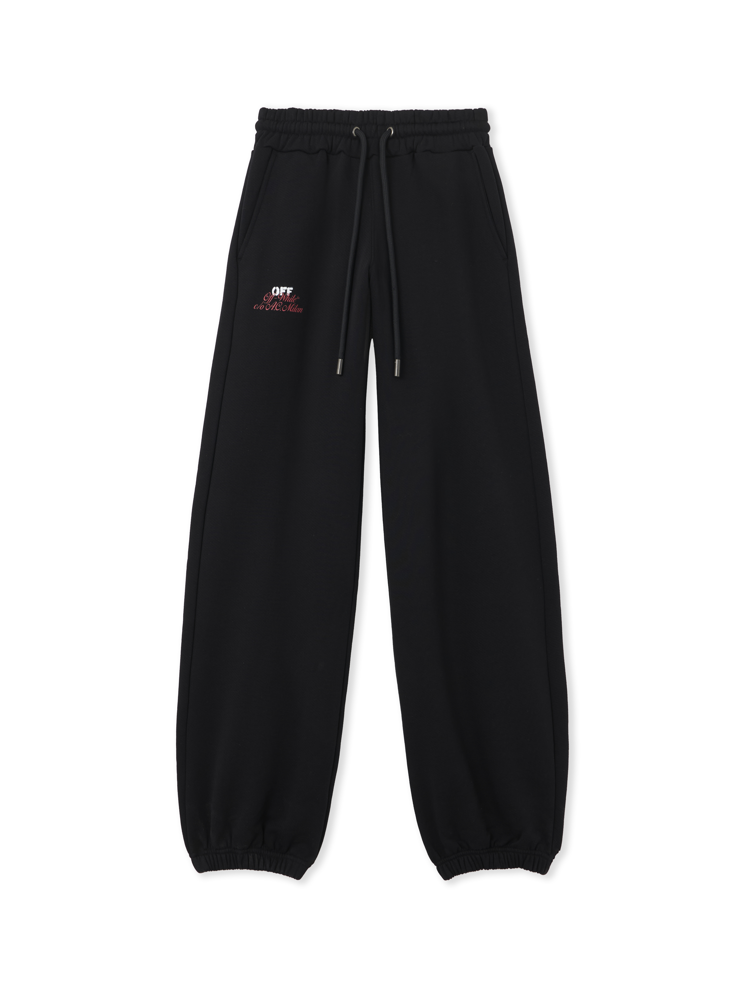 Off White Women's Black-No Color Off-White™ C/O Ac Milan Cuffed Sweatpants - Pants & Denim Xs