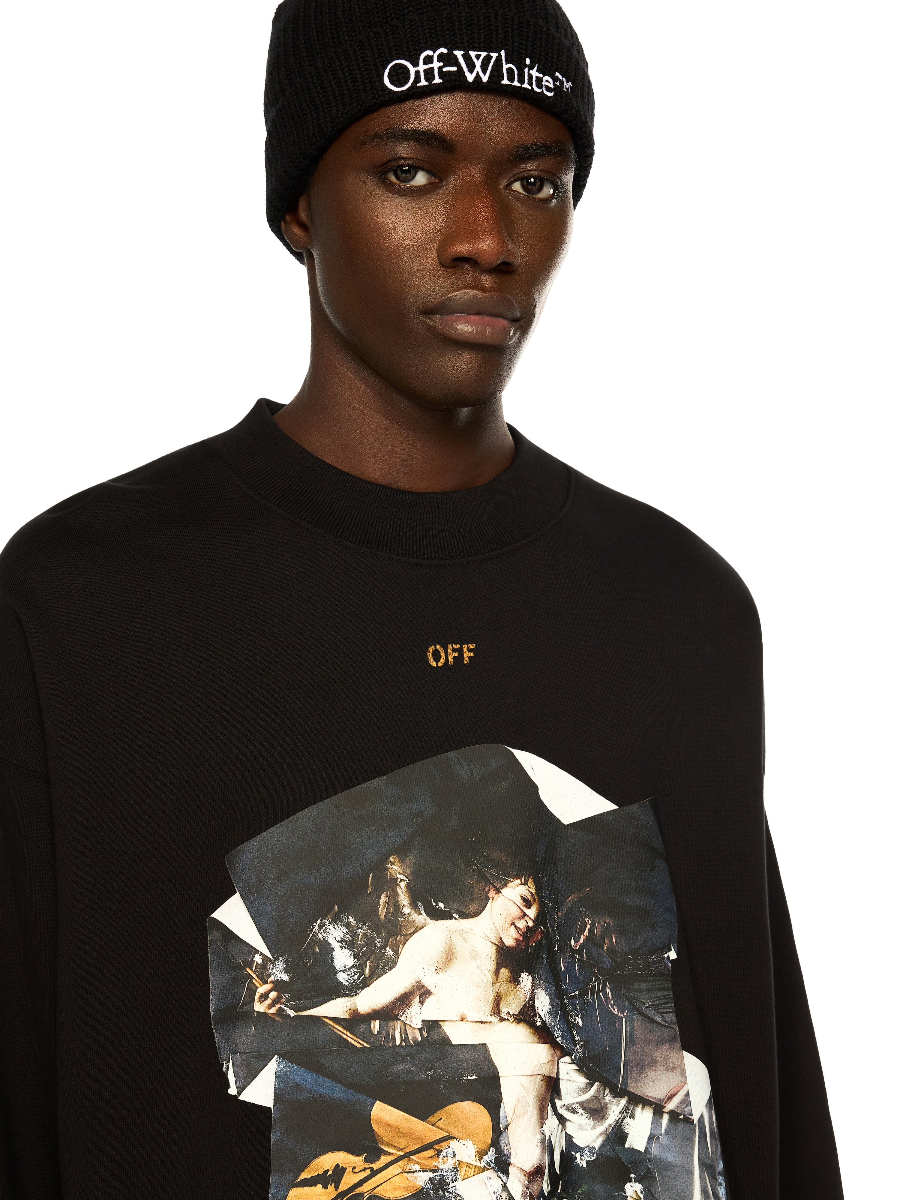 Off-White Cupid Paper Skate Crewneck Sweatshirt