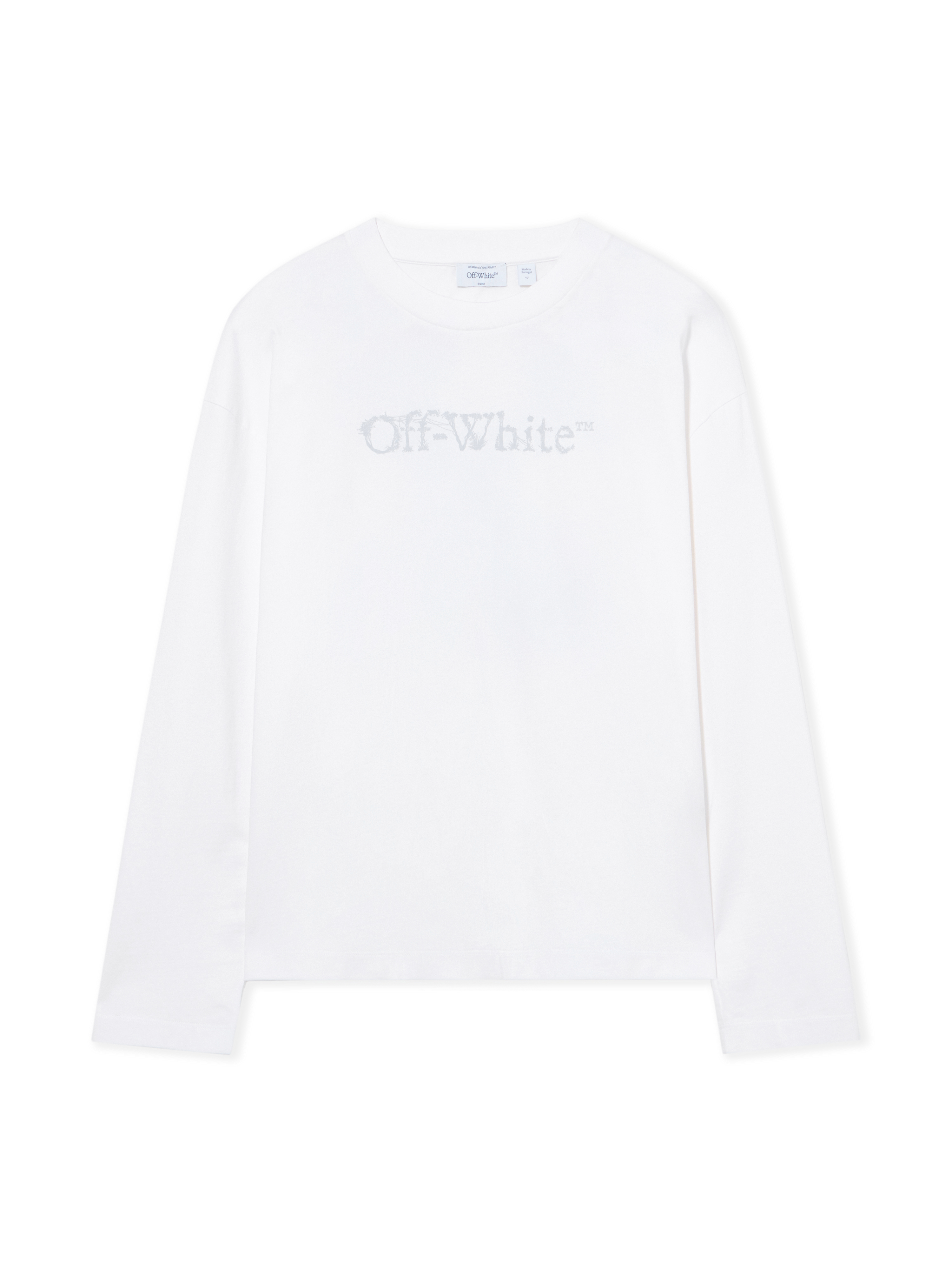 Off-white City Nature Long Sleeve T-shirt In Ivory Heather