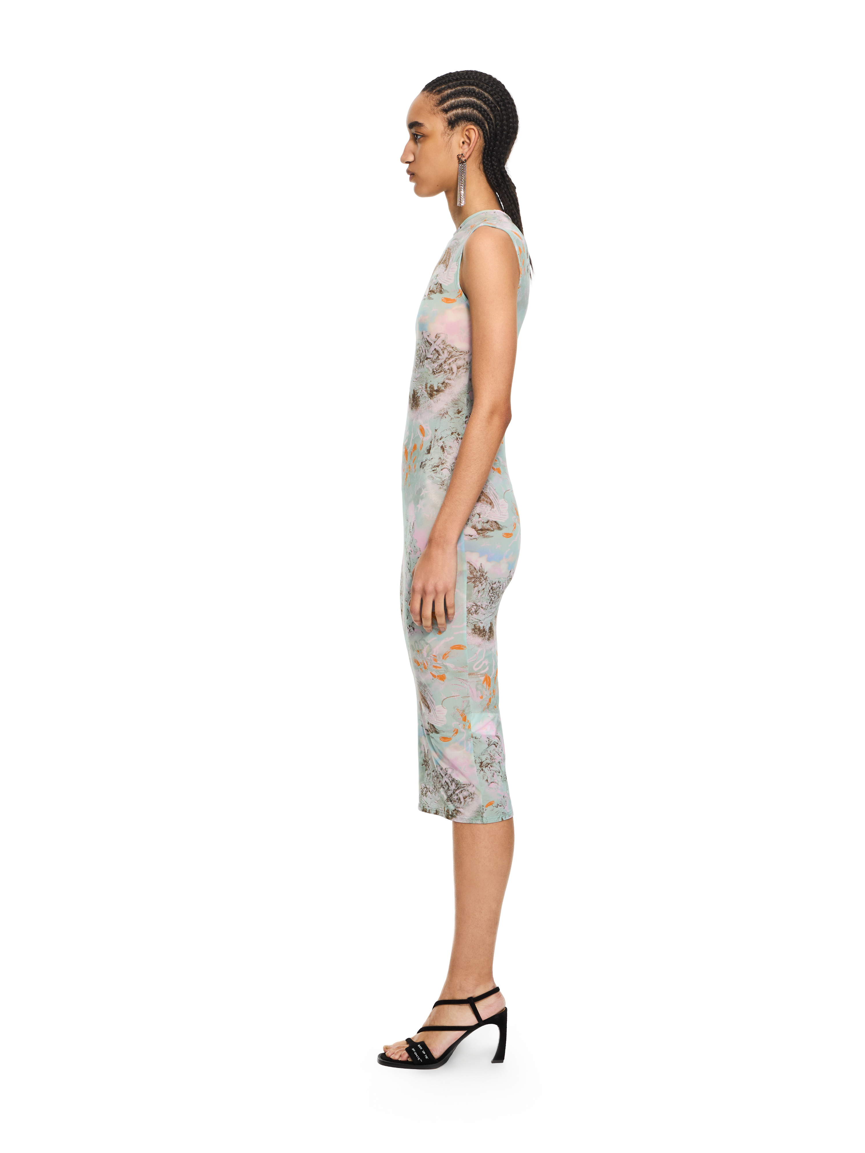  Off White Light Jersey Storytelling Sleeveless Dress - Female Kleider Storytelling-persimmon Orange 36 
