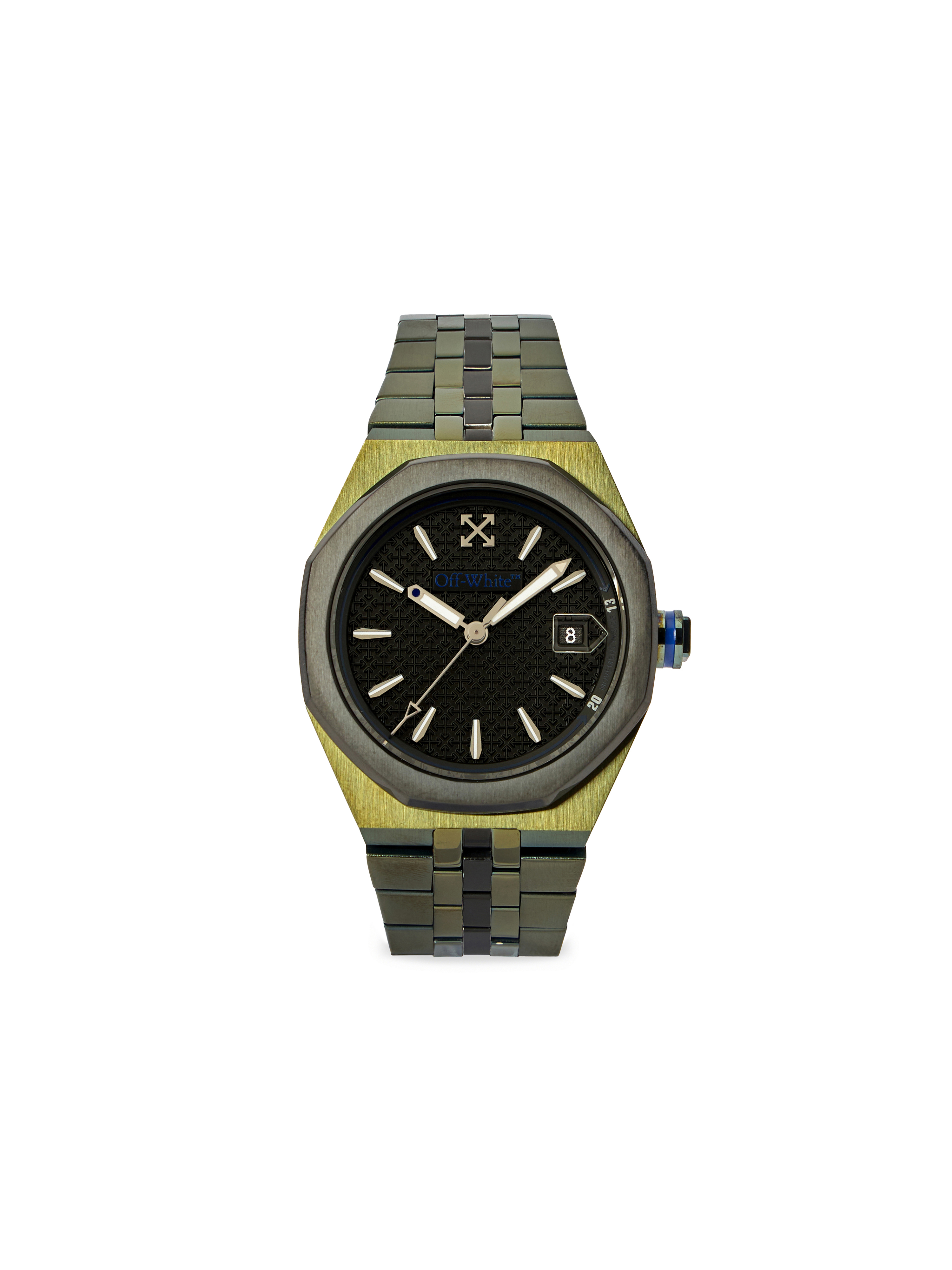 Off-white Signal Watch In Two Tone Olive & Black