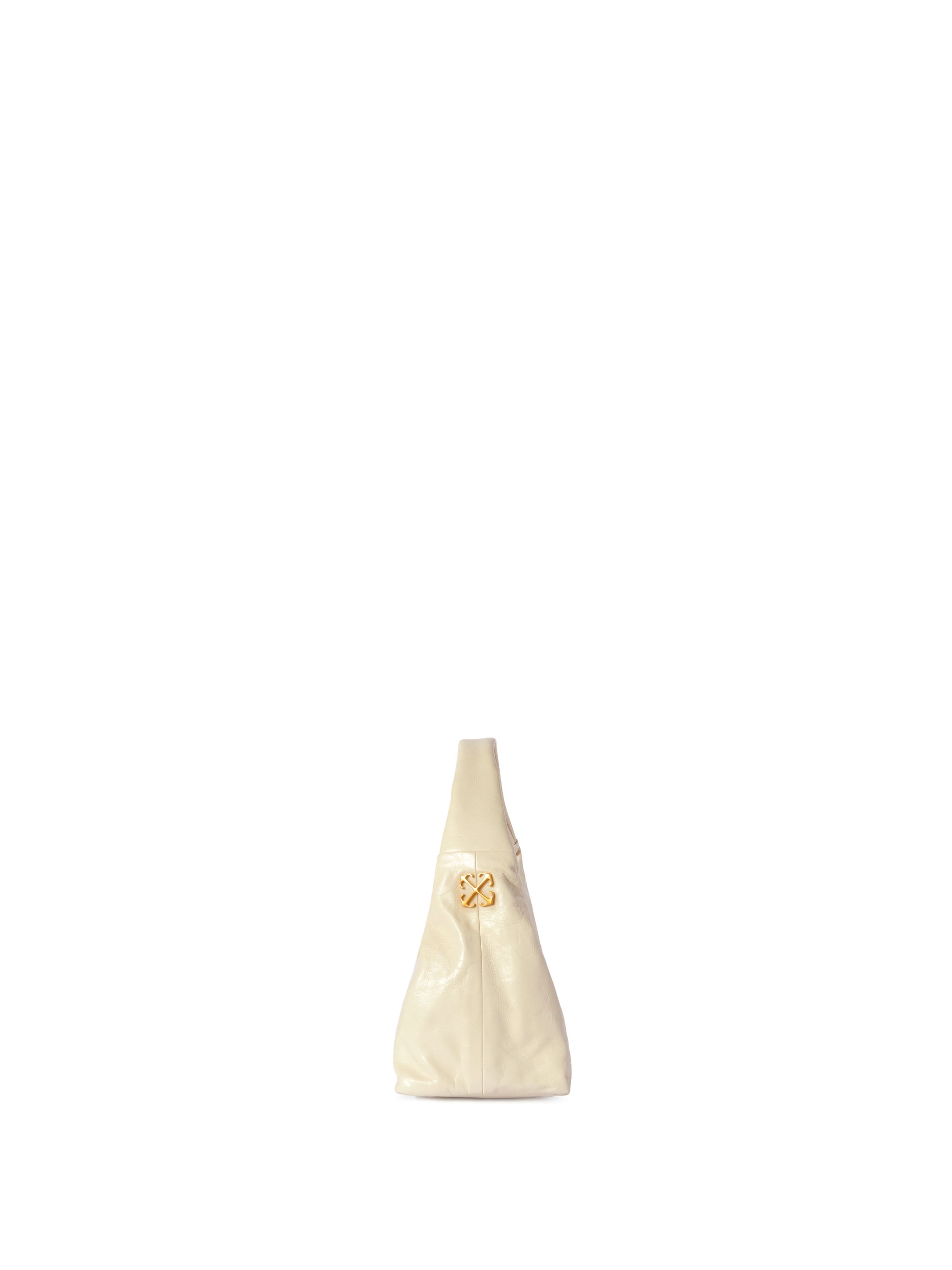 Off-white White Jumbo Arcade Shoulder Bag In Neutrals