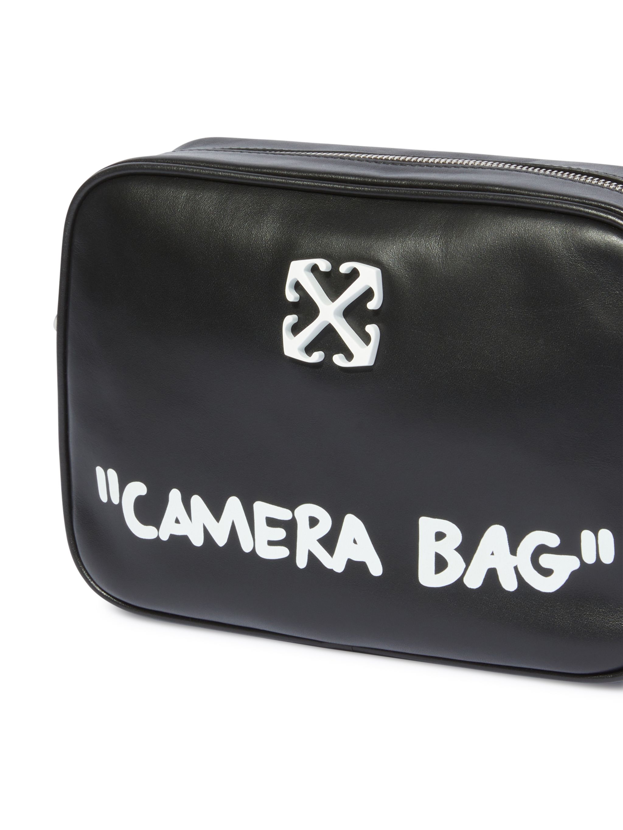 Off-white Black Jitney 'camera Bag' Quote M Bag In Black